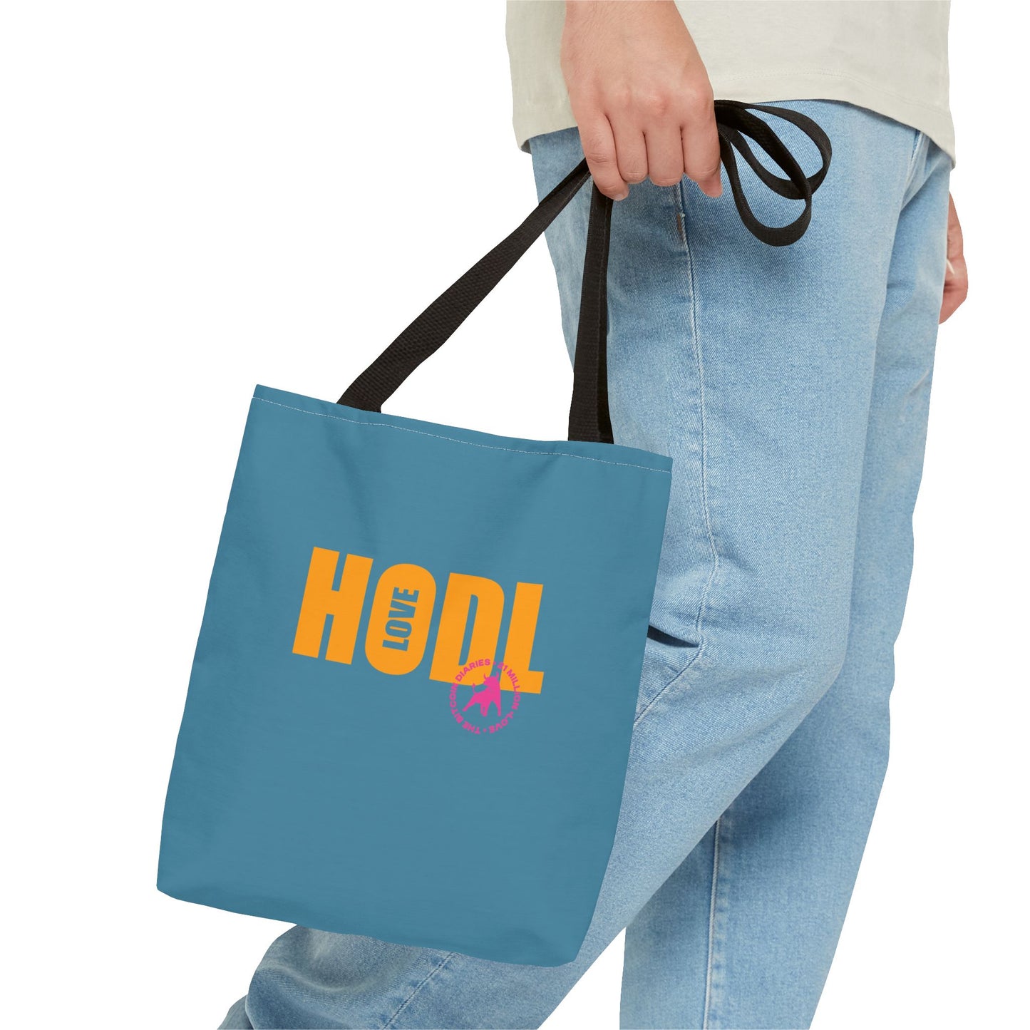HODL Love AOP Tote Bag