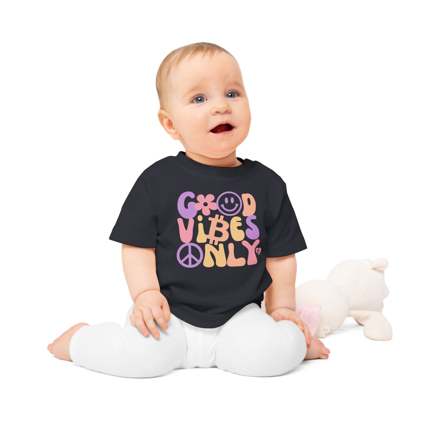 Good Vibes Only Organic Cotton Baby T-Shirt
