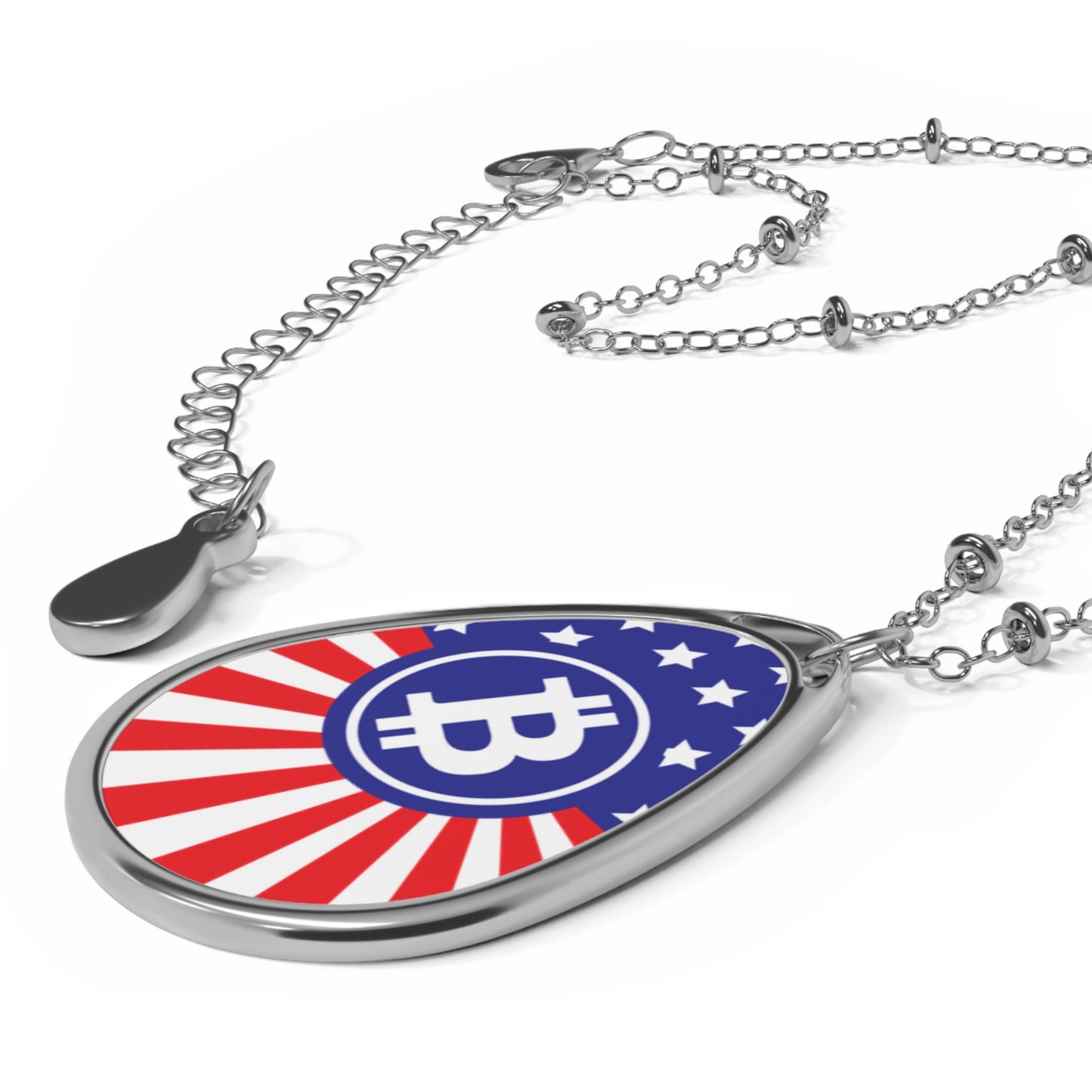 Bitcoin USA Stars and Stripes Necklace