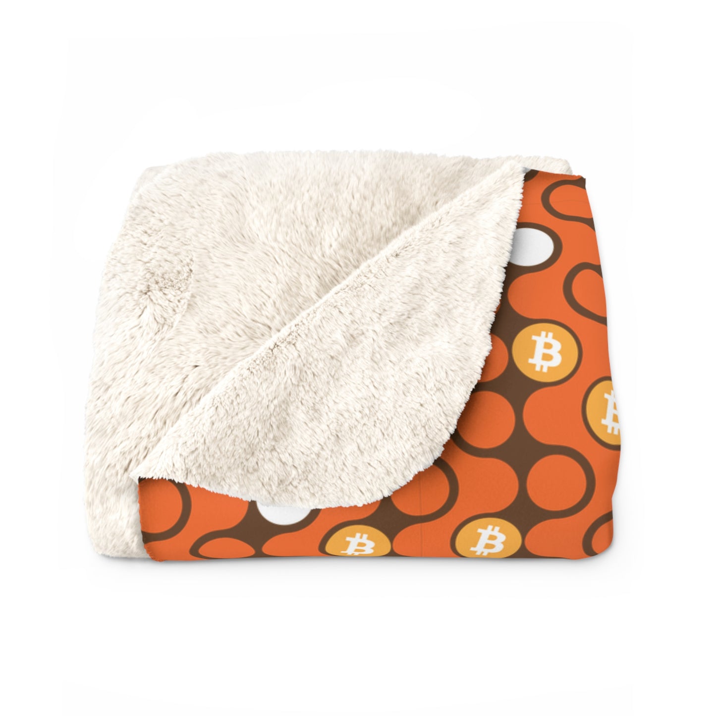 AirBTC Bitcoin Nanna Sherpa Fleece Blanket