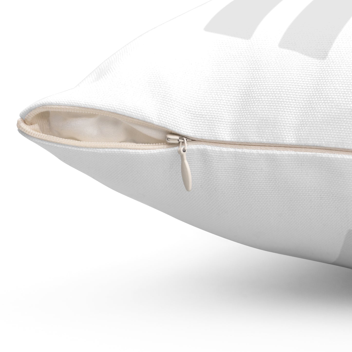 White Bitcoin Stealth Square Pillow