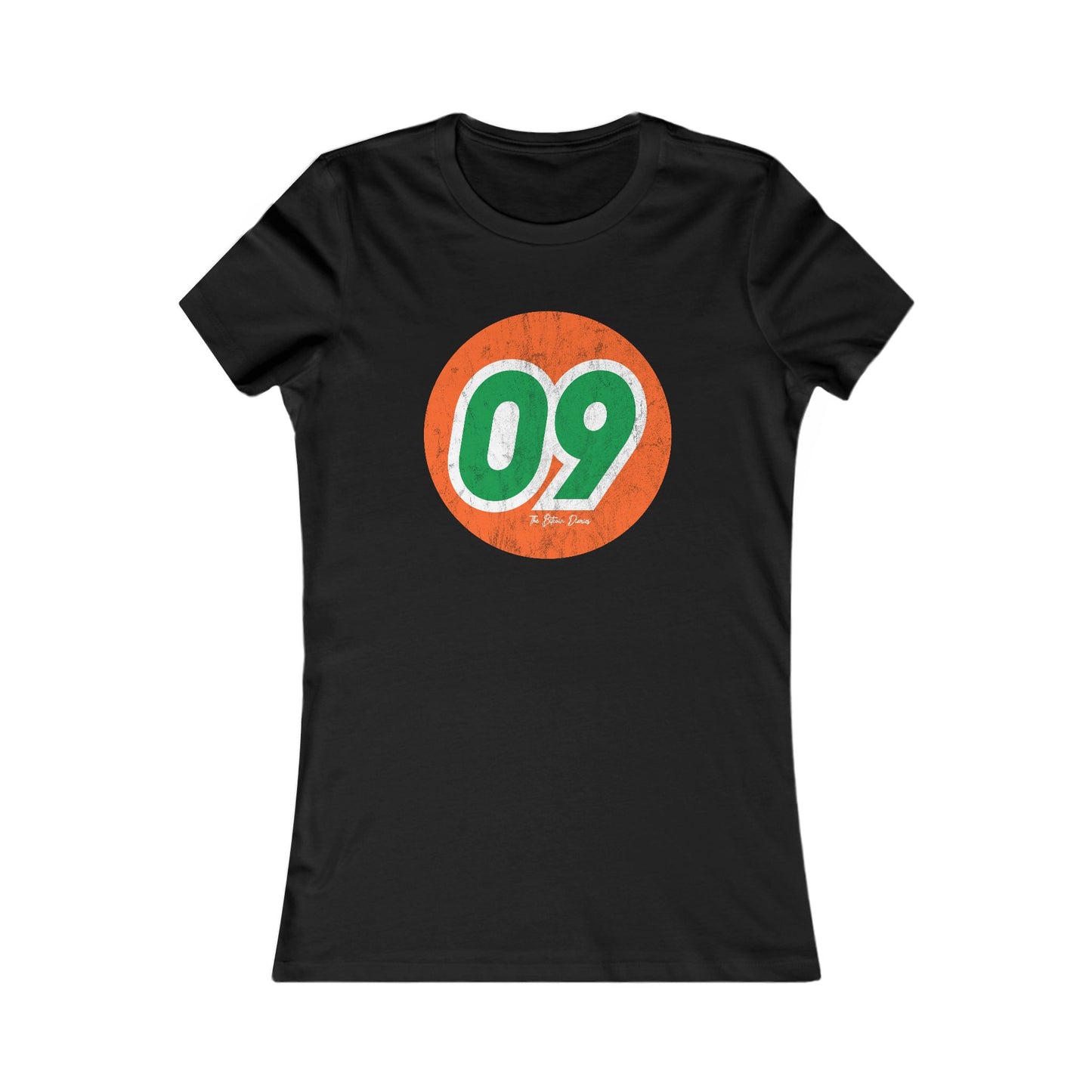 09 Vintage Washed and Worn Slim Fit Women's T-shirt
