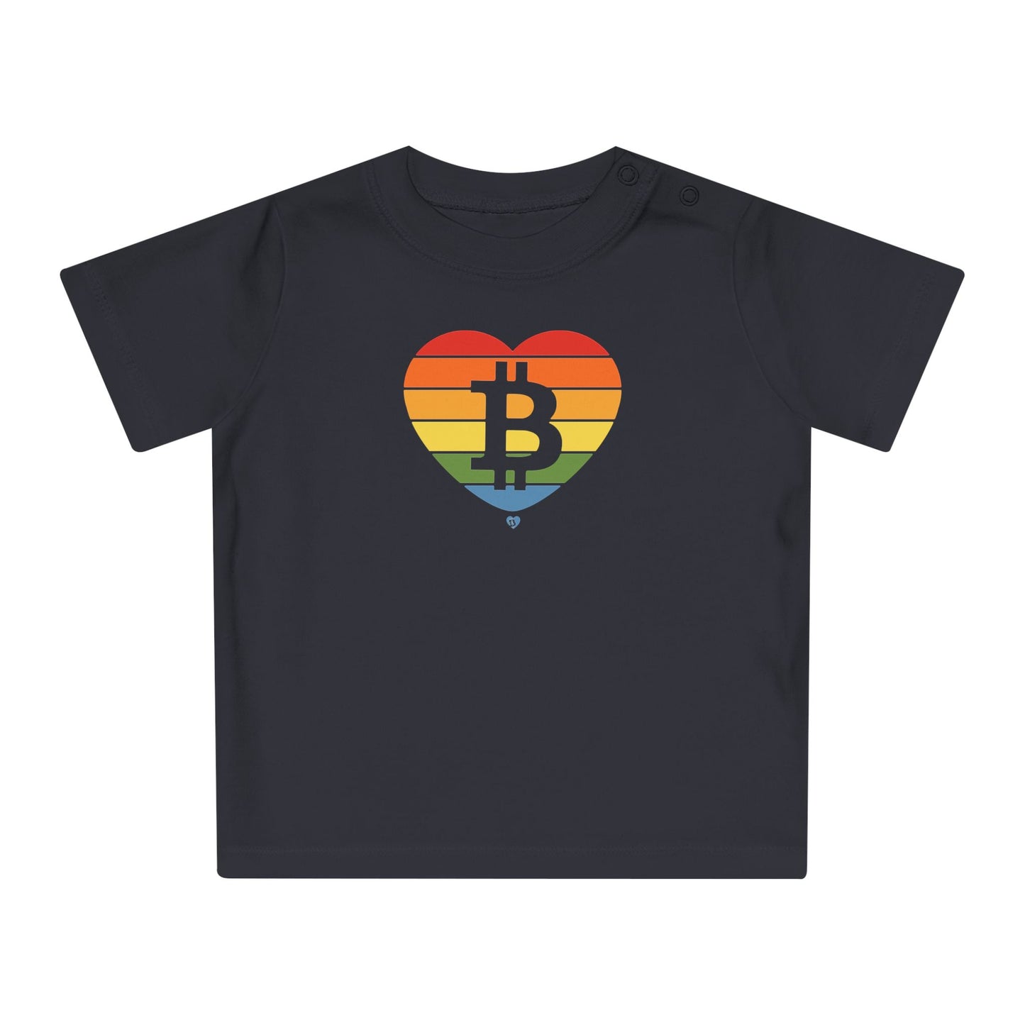 Bitcoin Rainbow OG Organic Cotton Baby T-Shirt