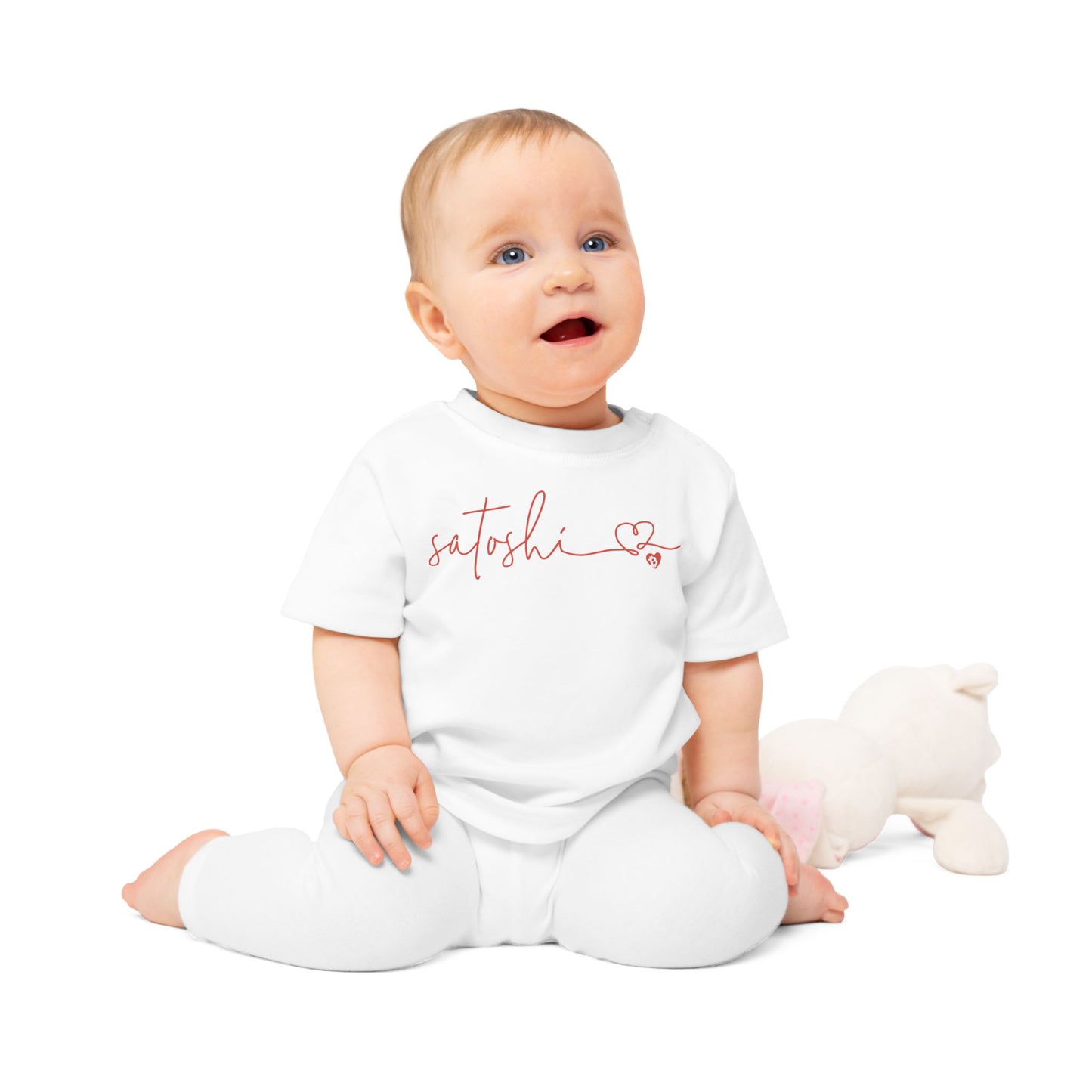 Satoshi Love Letters Organic Cotton Baby T-Shirt