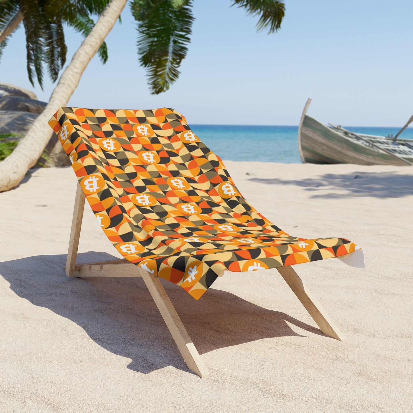 AirBTC Bitcoin Geo Full Size Towel