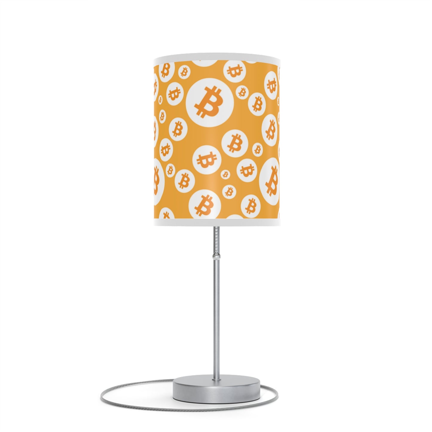 Bitcoin Symbols Polkadot Lamp on a Stand, US|CA plug