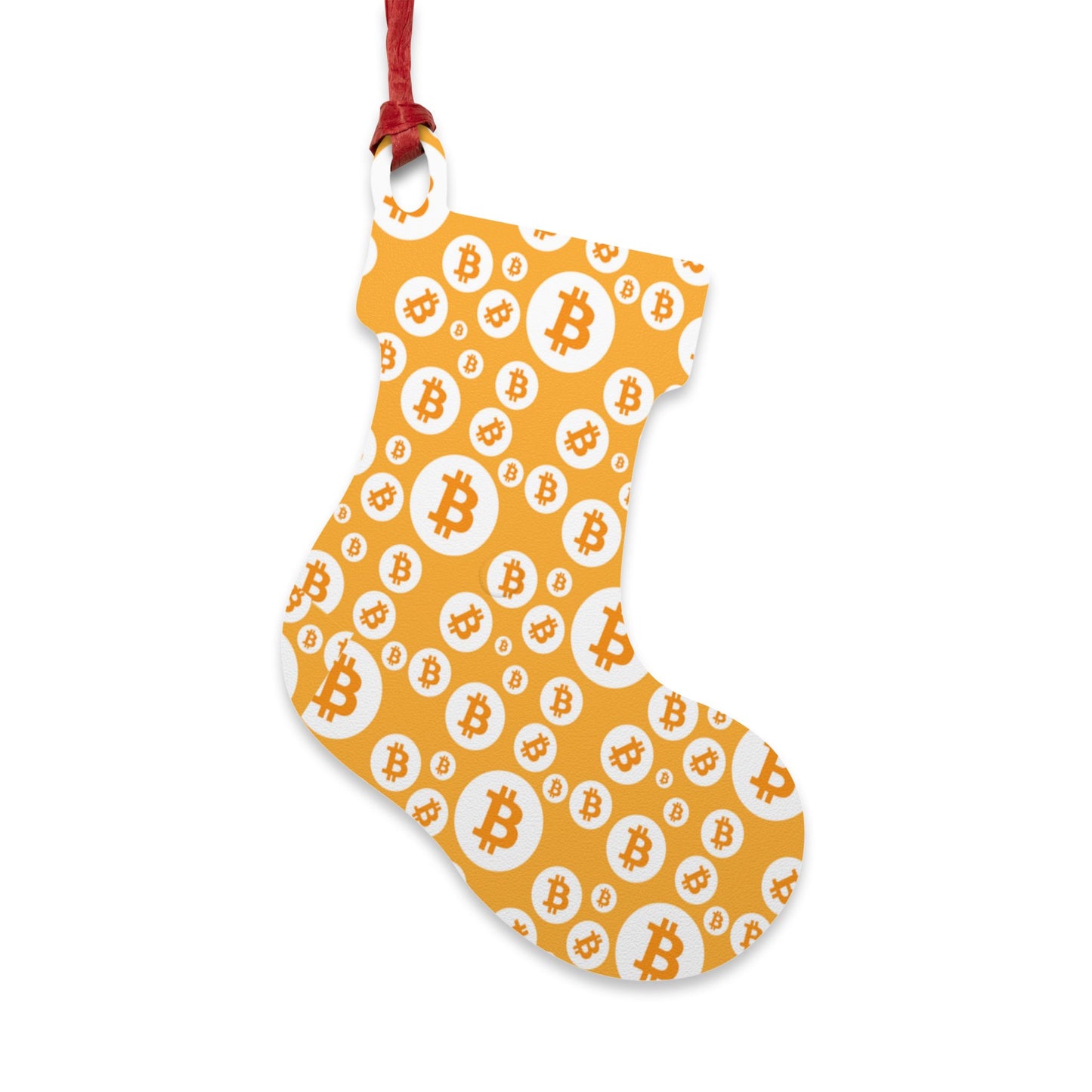 Bitcoin Polkadot Wooden Ornament