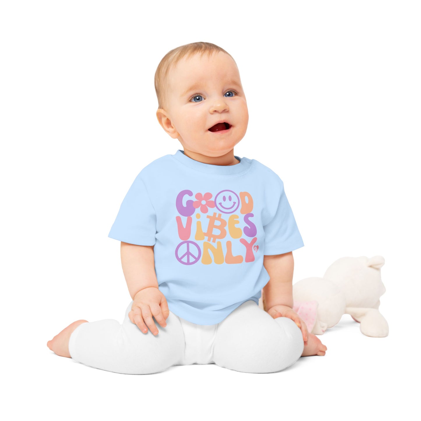 Good Vibes Only Organic Cotton Baby T-Shirt