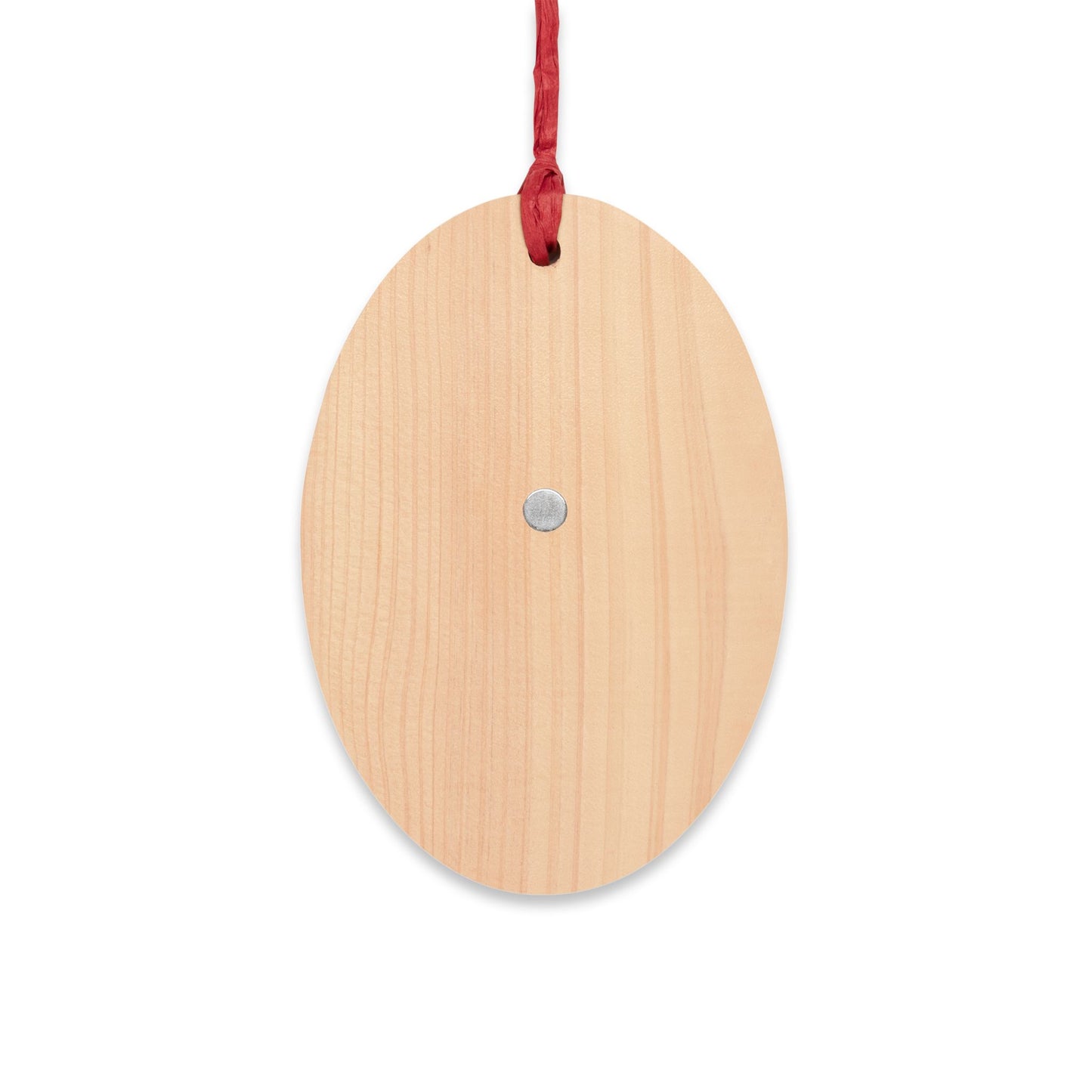 Christmas Bull Run Wooden Ornament