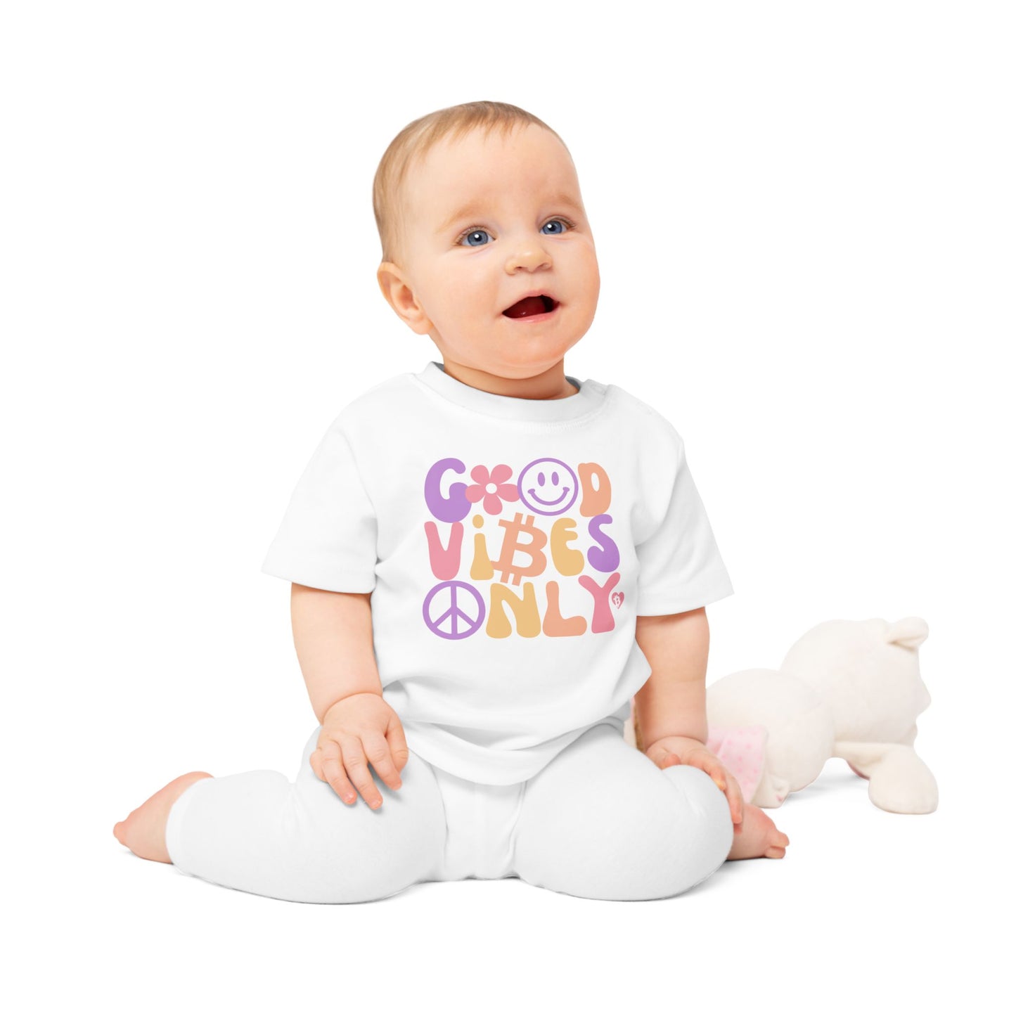 Good Vibes Only Organic Cotton Baby T-Shirt