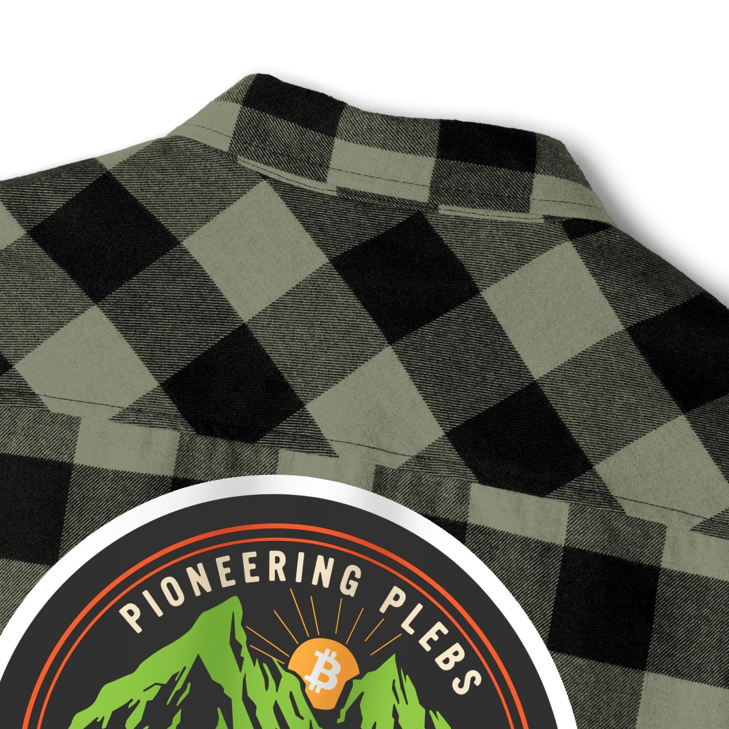 Bitcoin Alaska Unisex Flannel Long Sleeve Shirt