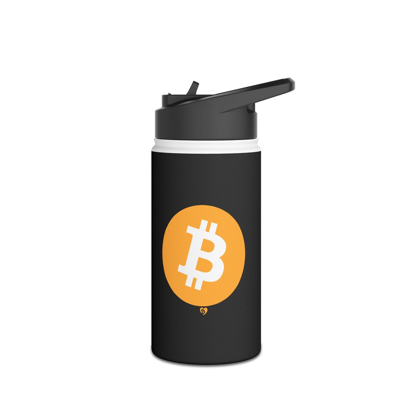 Bitcoin 'Big B' Black Stainless Steel Water Bottle