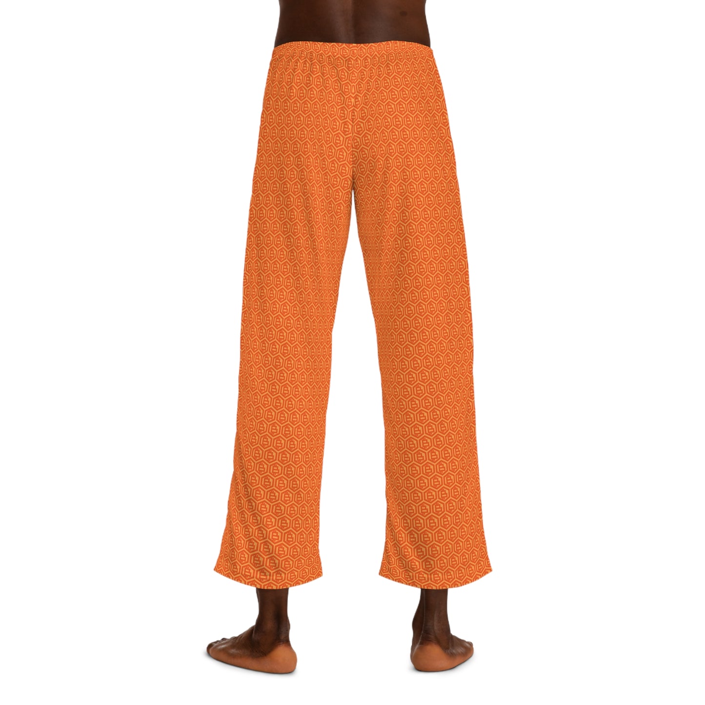 Bitcoin Orange Hex Men's Pyjama Pants