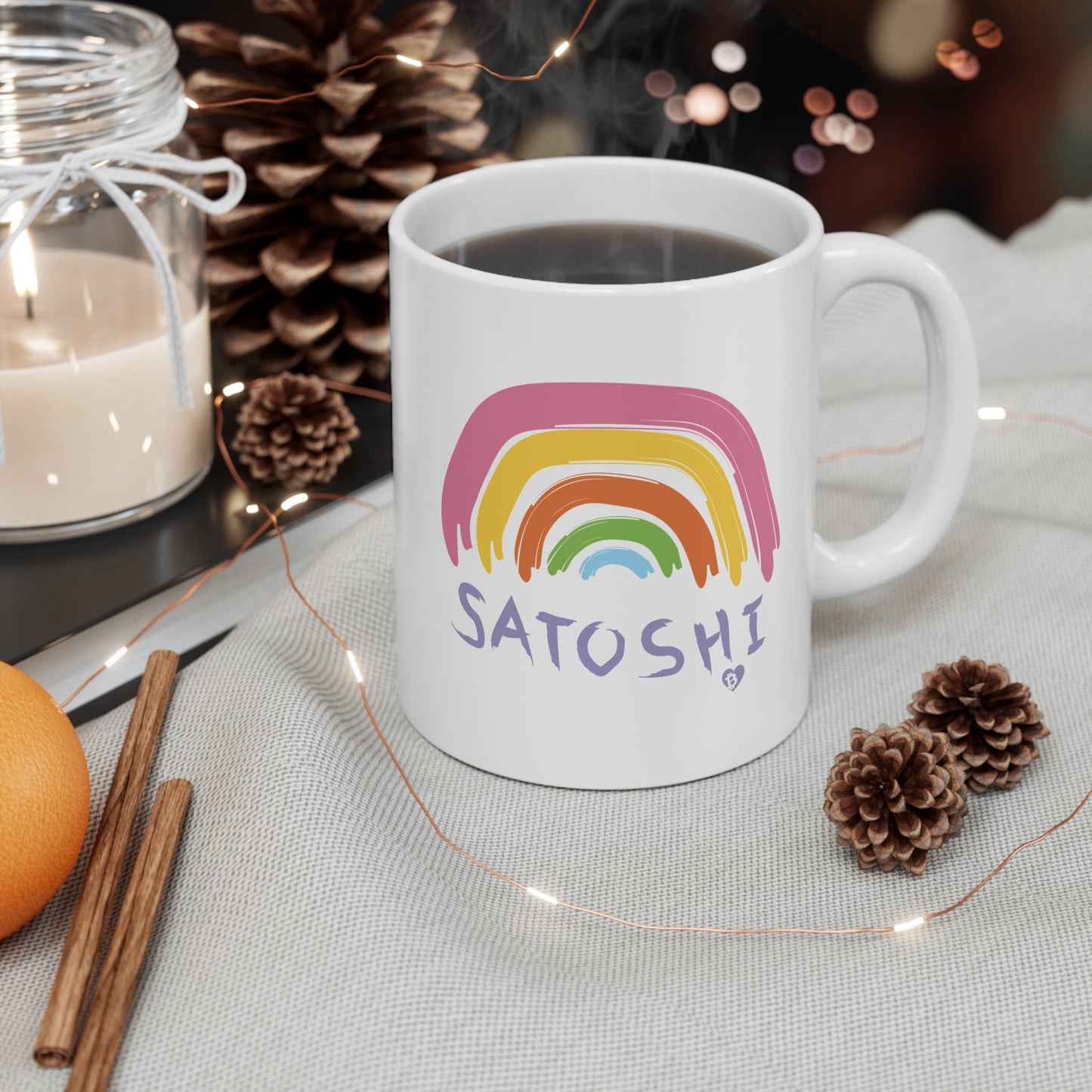 Satoshi Rainbow Mug 11oz