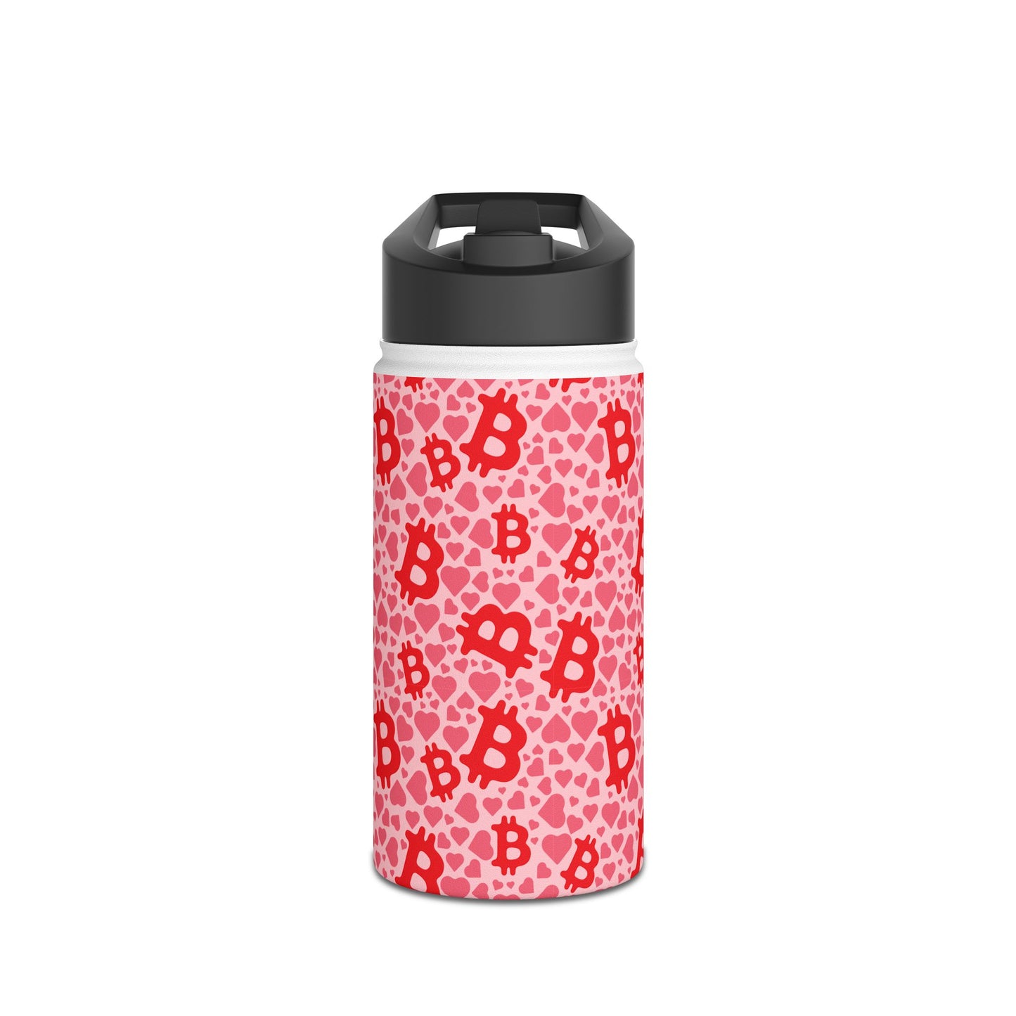Itty Bitties Bitcoin and Hearts Stainless Steel Water Bottle
