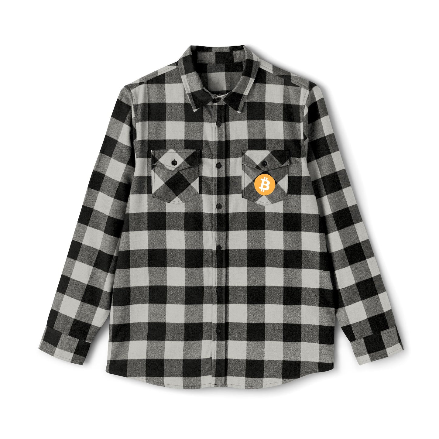 Bitcoin Alaska Unisex Flannel Long Sleeve Shirt