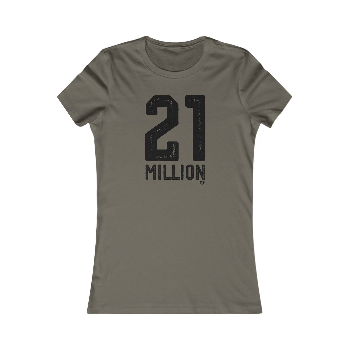 'No. 21 Million' Bitcoin Slim Fit T-Shirt