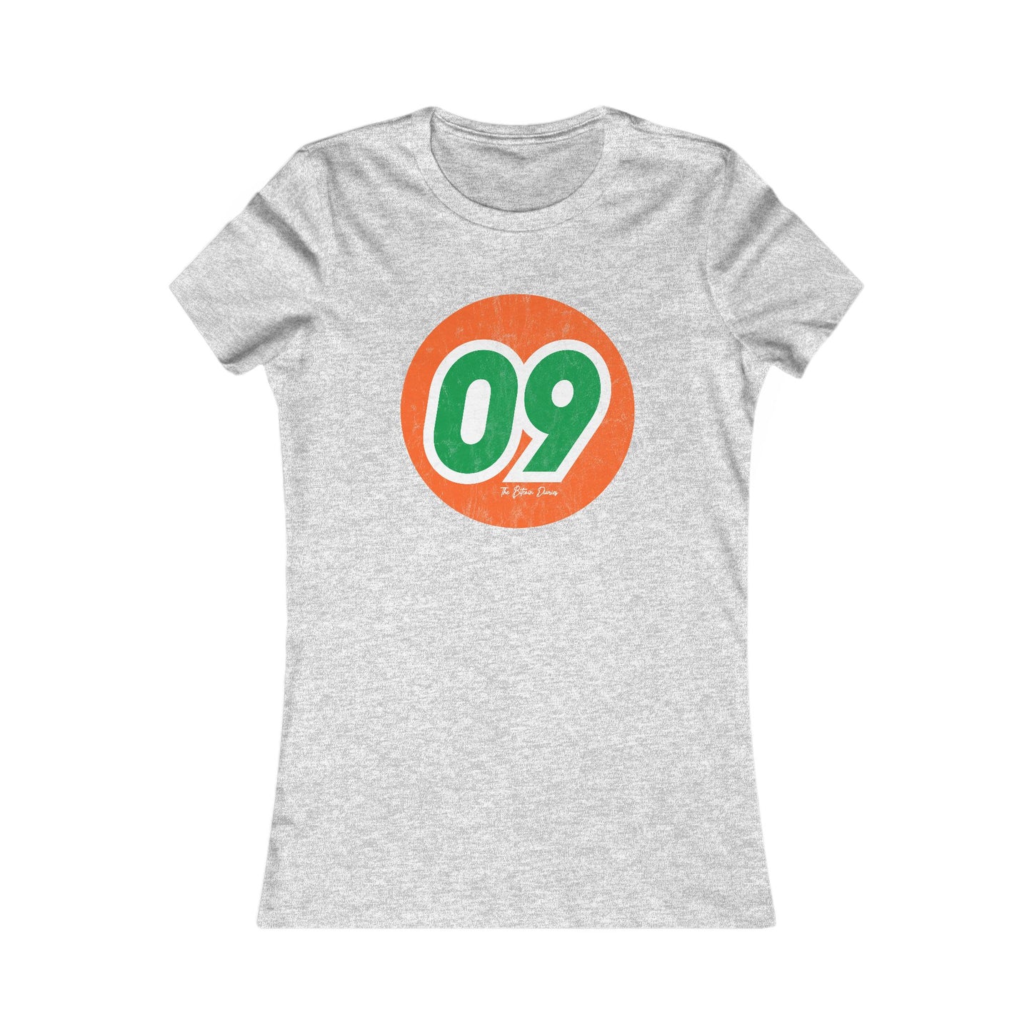 09 Vintage Washed and Worn Slim Fit Women's T-shirt