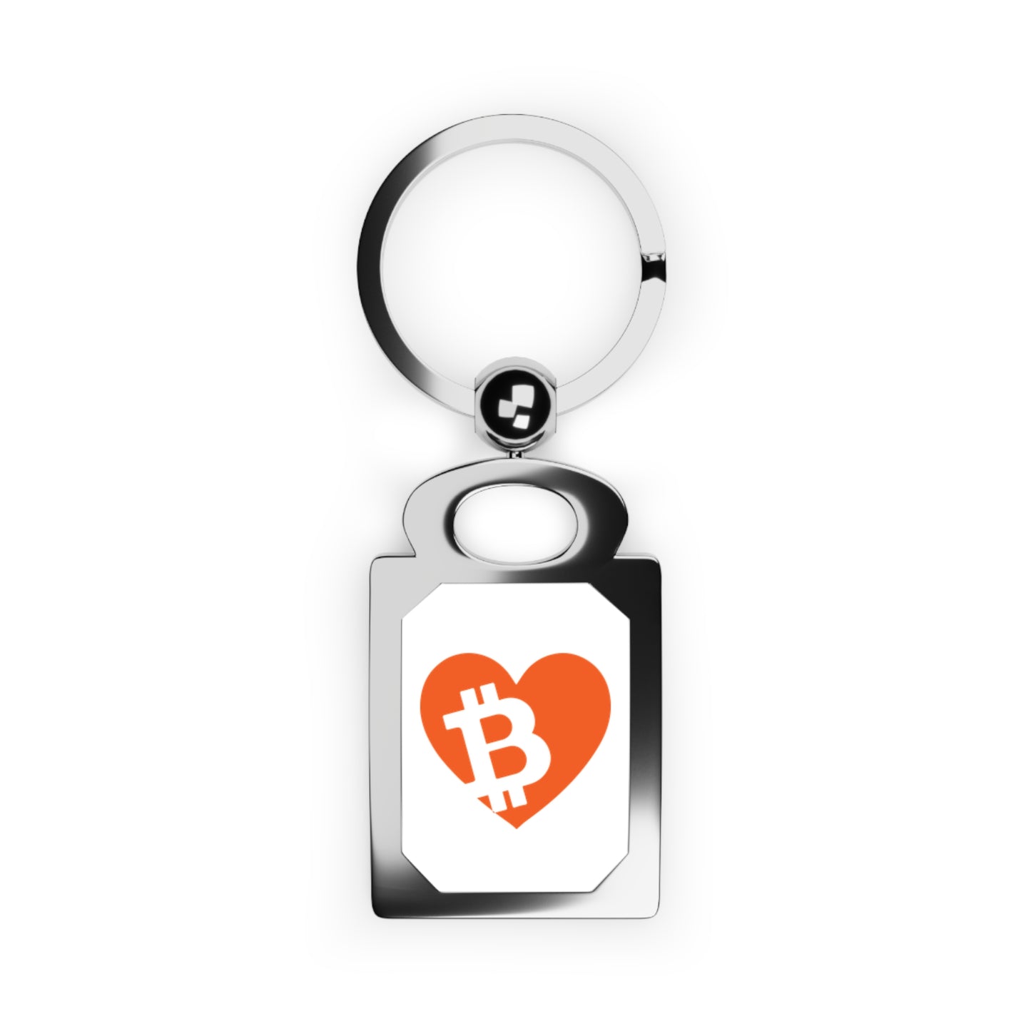 Bitcoin Pocket Heart Keyring