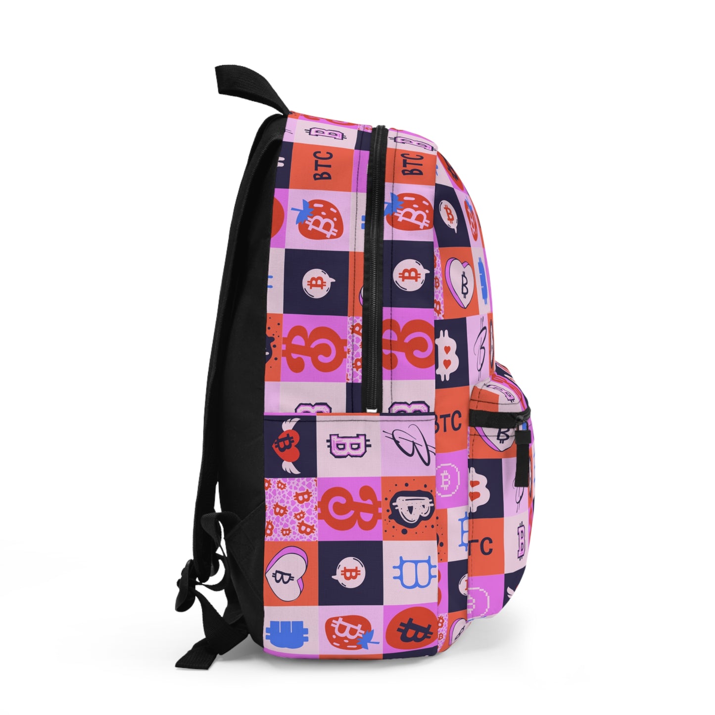 Bitcoin Love Patchwork Premium Backpack