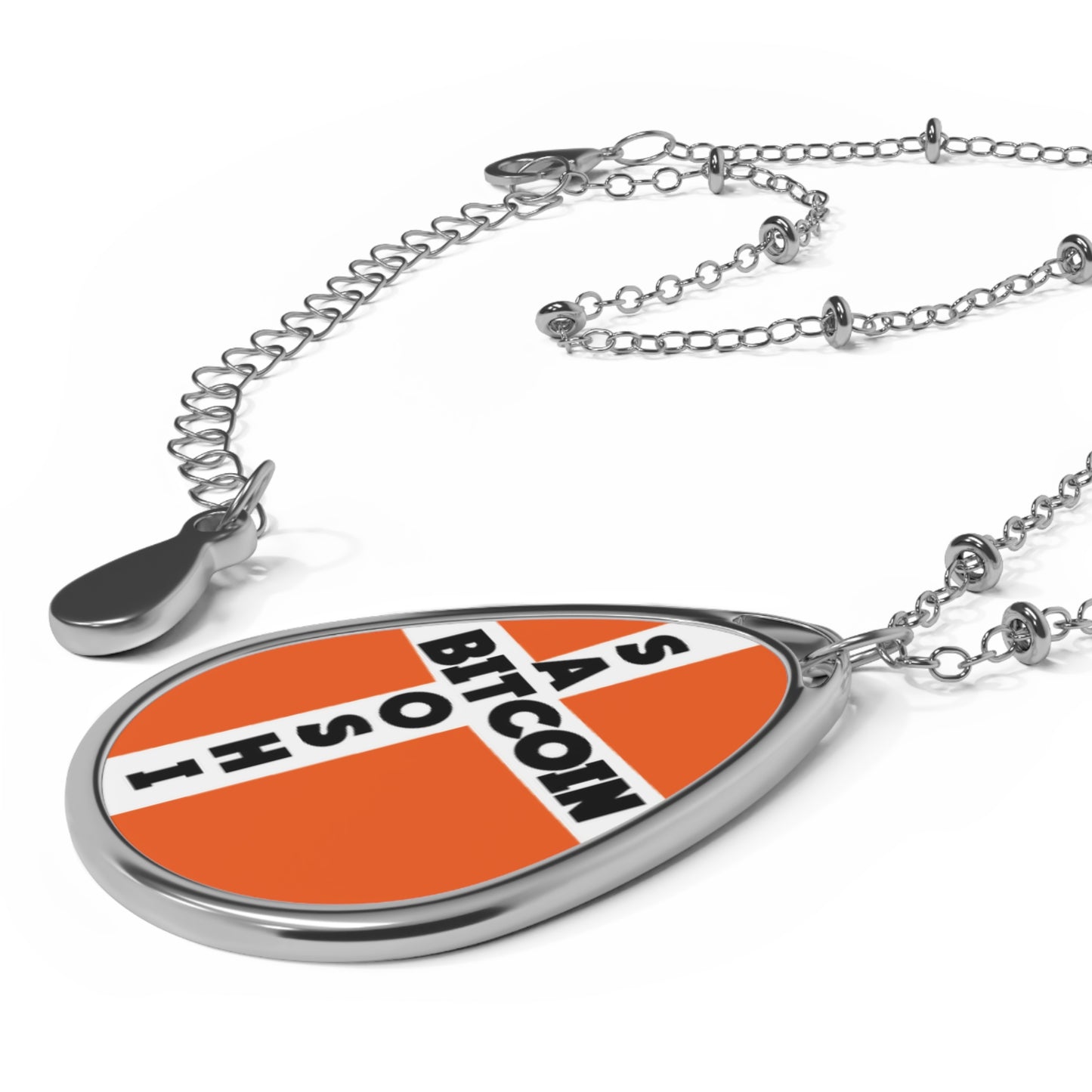Satoshi Bitcoin Crossed Necklace