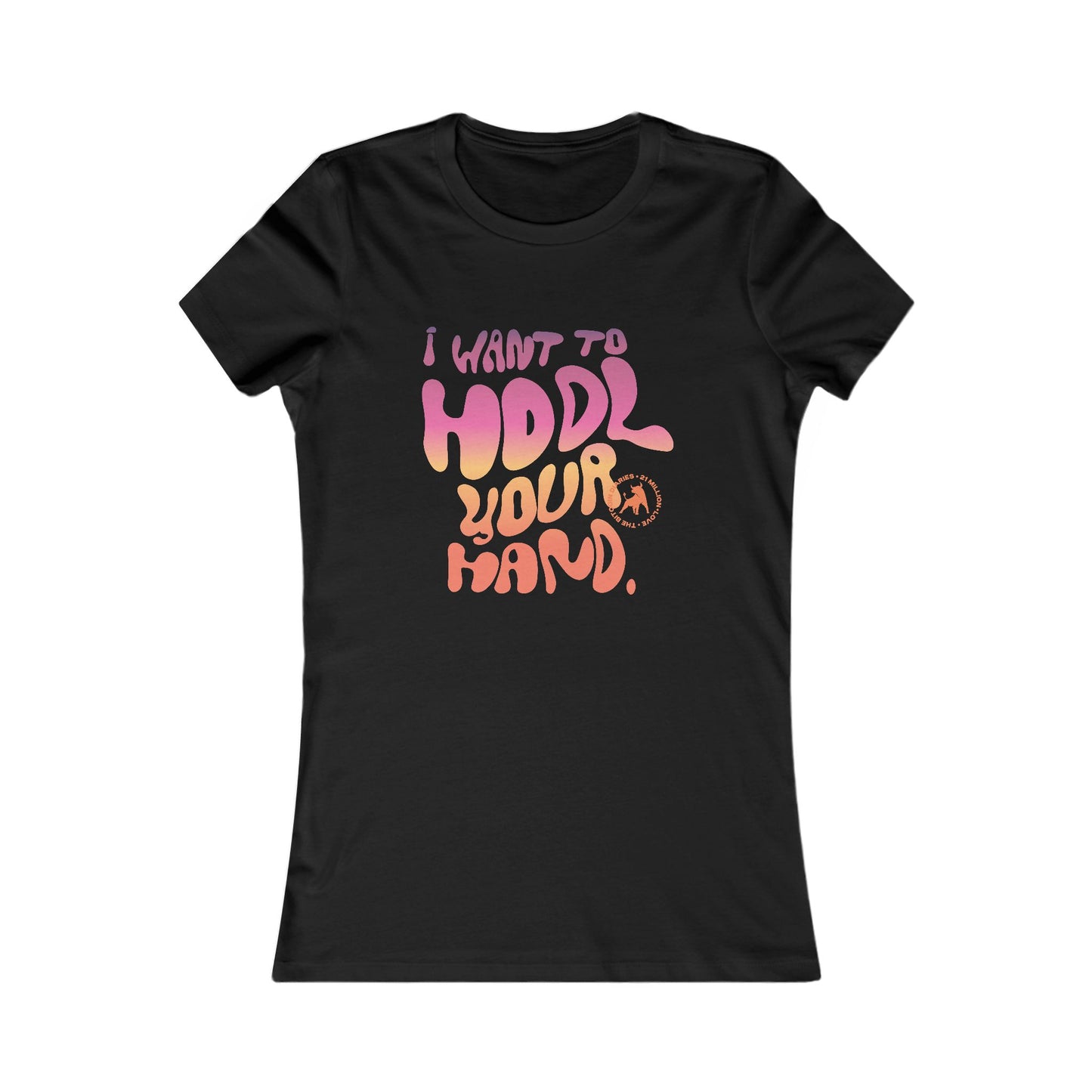 I want to hodl your hand slim fit t-shirt