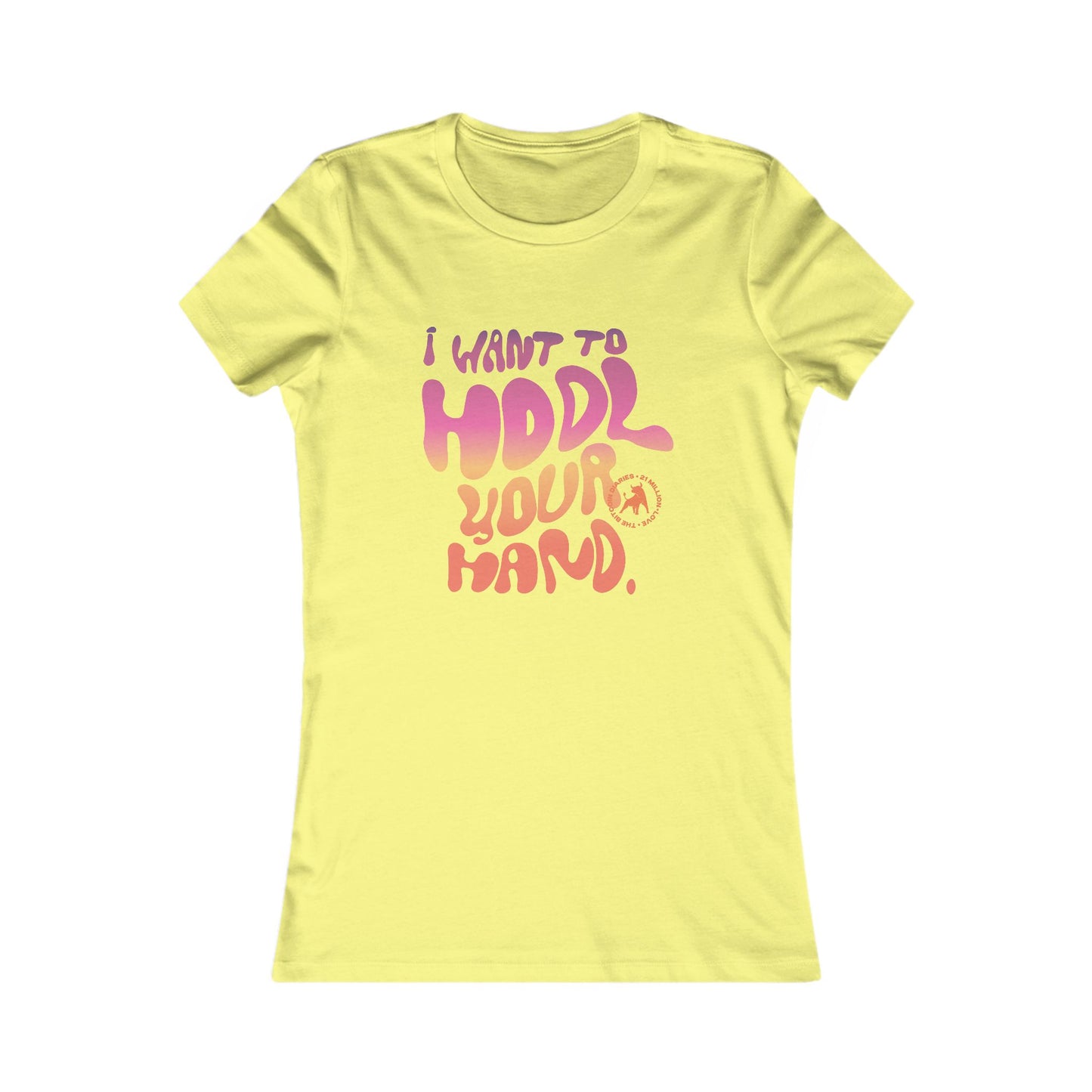 I want to hodl your hand slim fit t-shirt