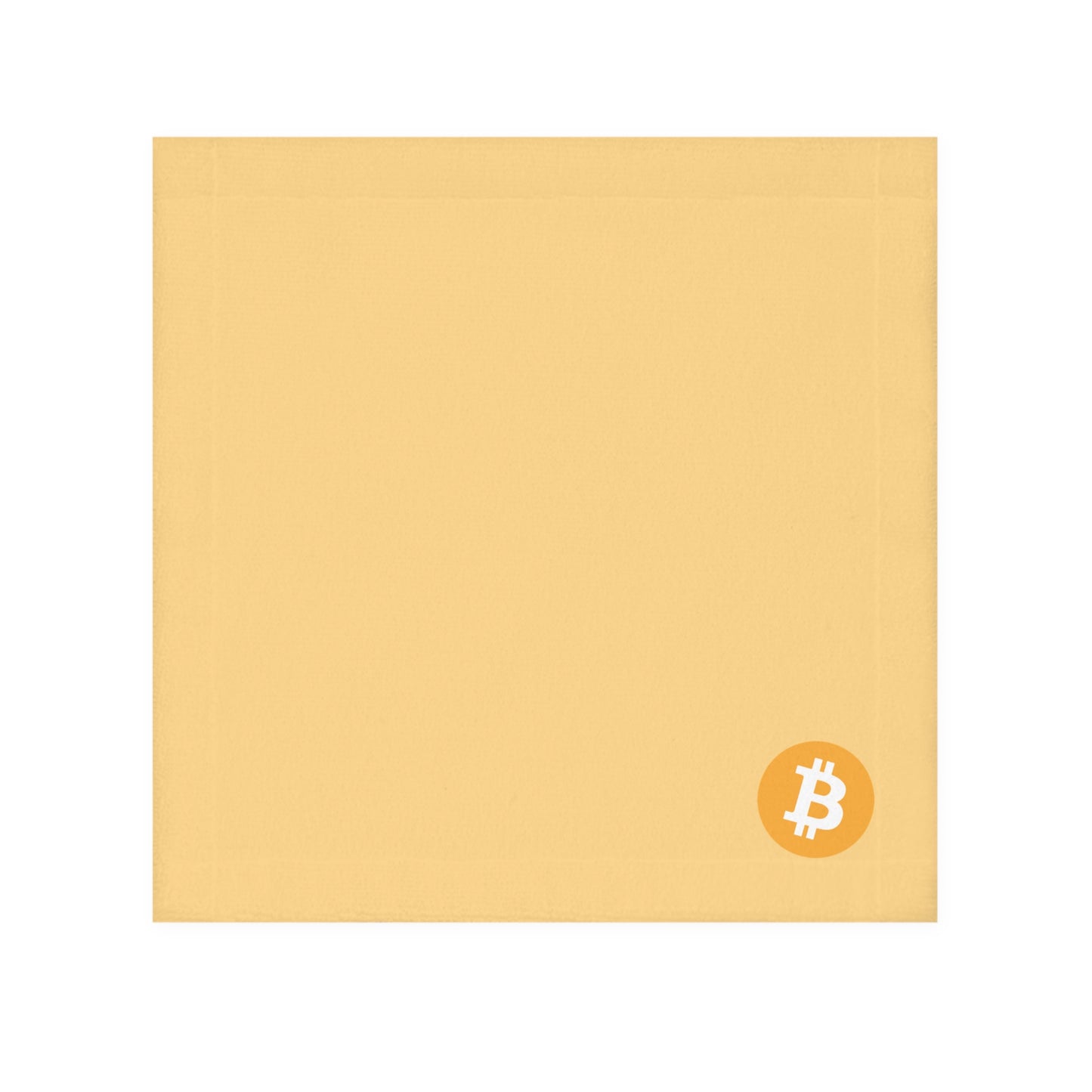AirBTC Bitcoin Symbol on Cream Face Towel