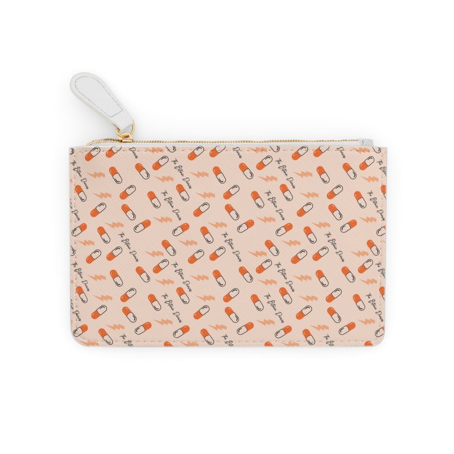Orange Pill Mini Clutch