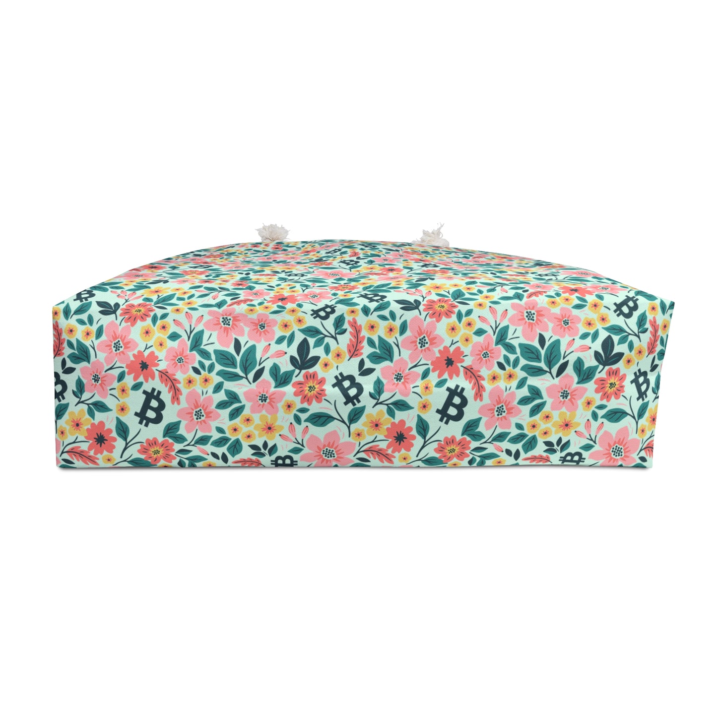Green Floral Spring Bitcoin Weekender Bag