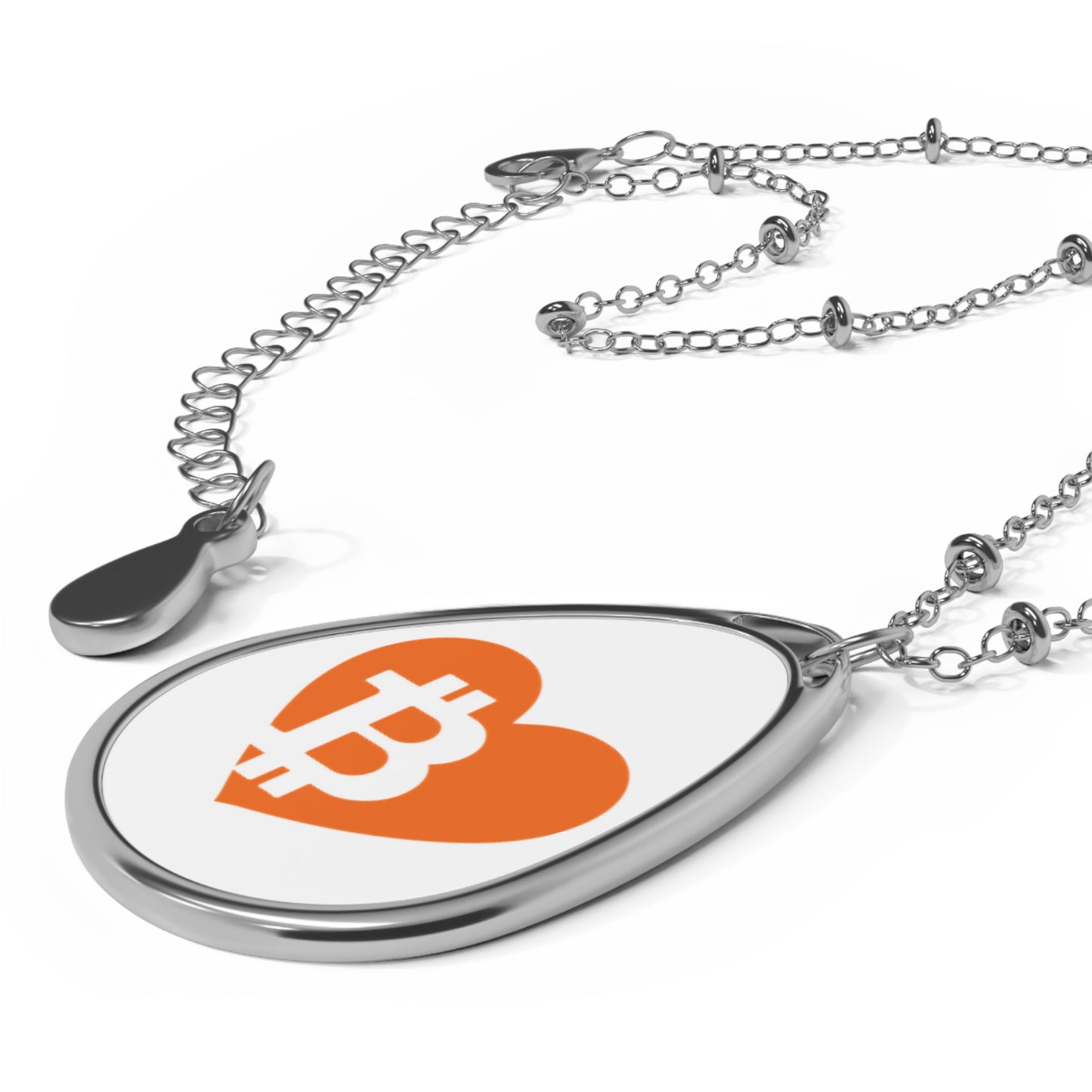 Bitcoin Pocket Heart Necklace