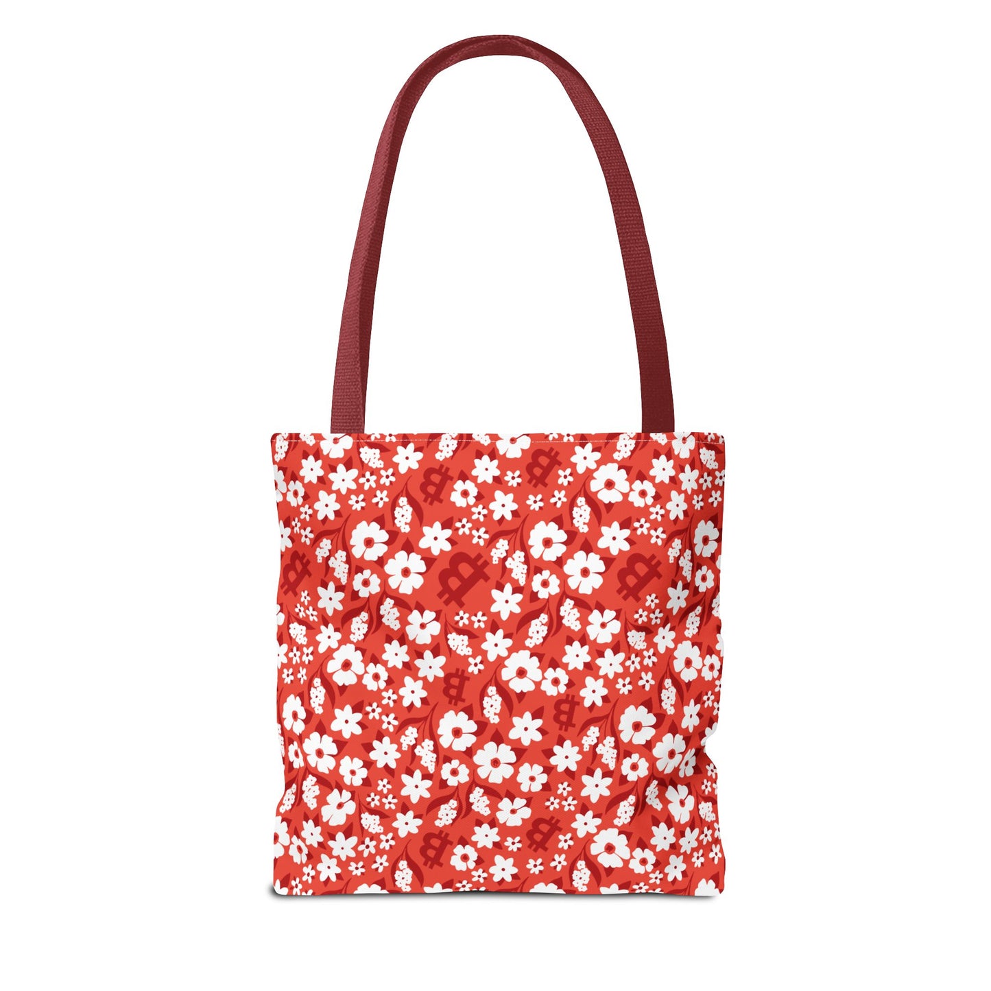 Red Romance Bitcoin Tote Bag