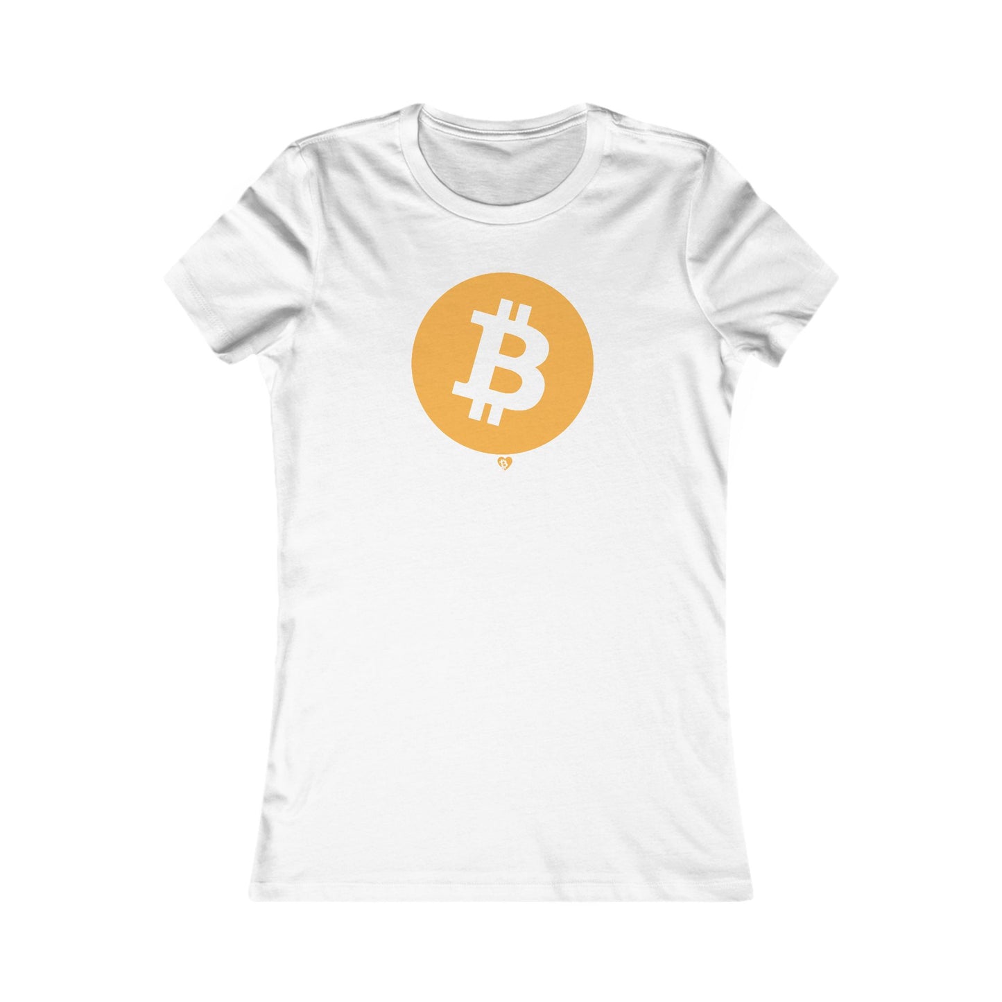 Big B Bitcoin Symbol Slim Fit T-Shirt