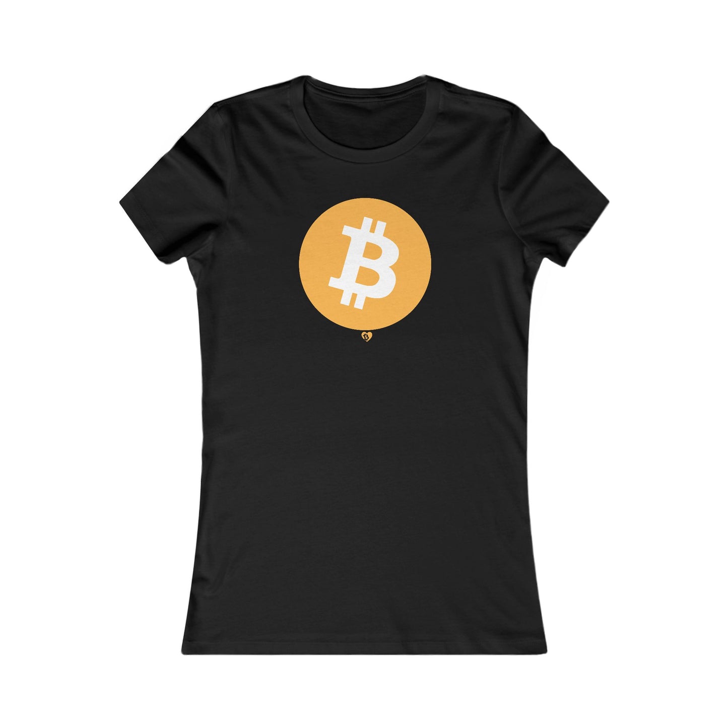 Big B Bitcoin Symbol Slim Fit T-Shirt