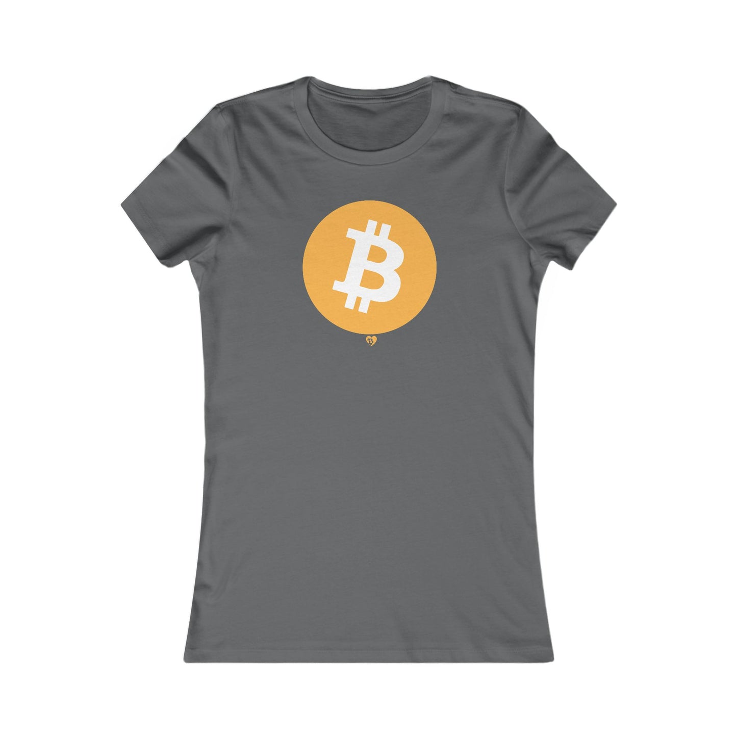 Big B Bitcoin Symbol Slim Fit T-Shirt
