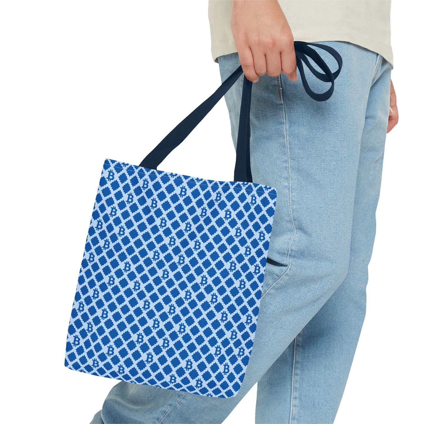 Baby Blue Bitcoin Tote Bag