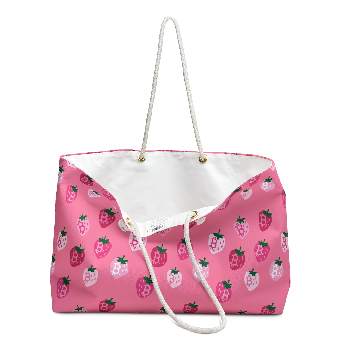 StrawBerry Bitcoin Weekender Bag