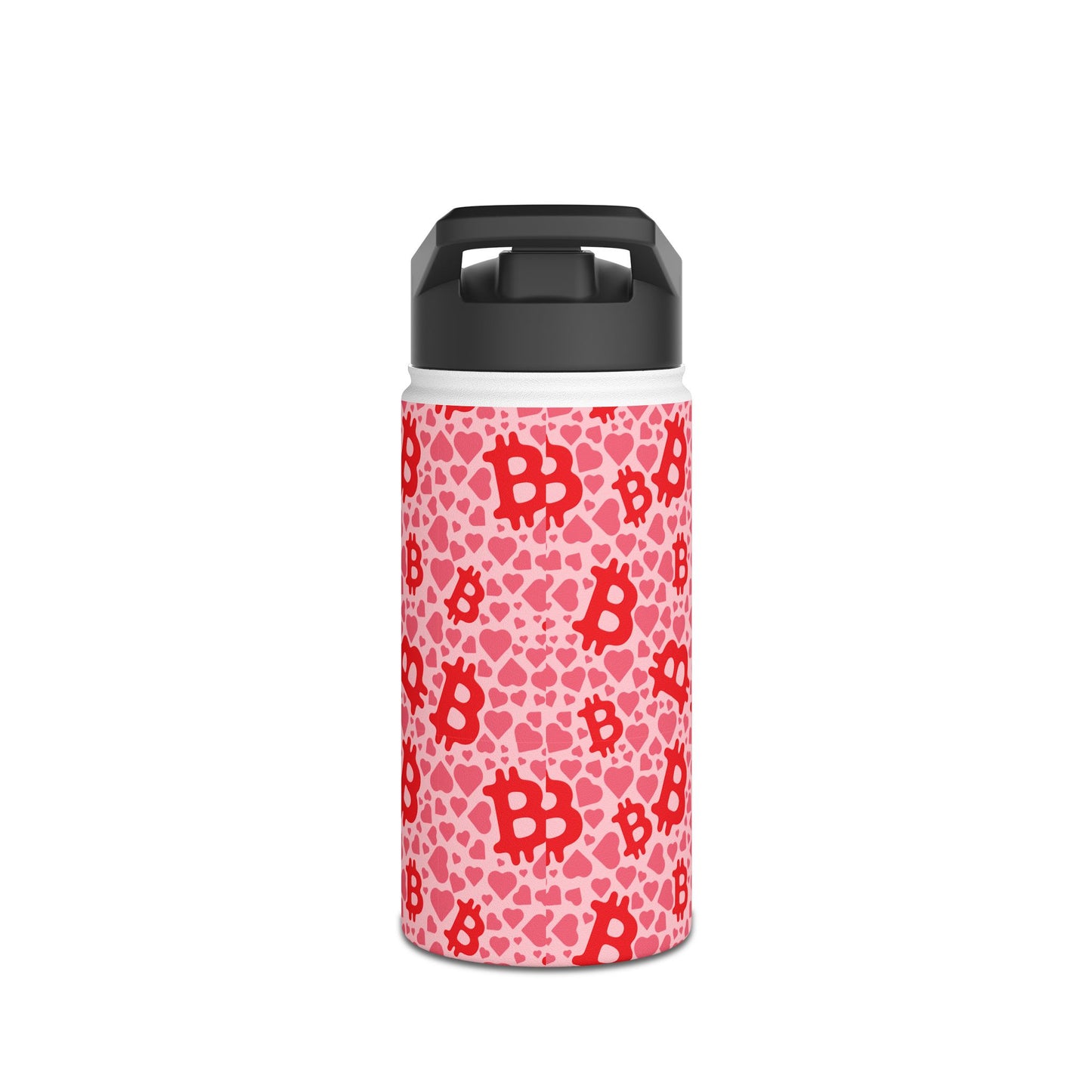 Itty Bitties Bitcoin and Hearts Stainless Steel Water Bottle