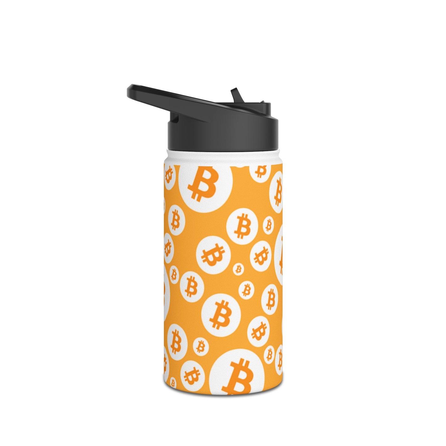 Bitcoin Symbols Polkadot Stainless Steel Water Bottle