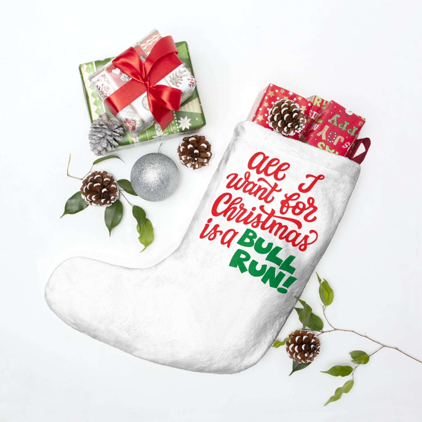 Christmas Bull Run Christmas Stockings