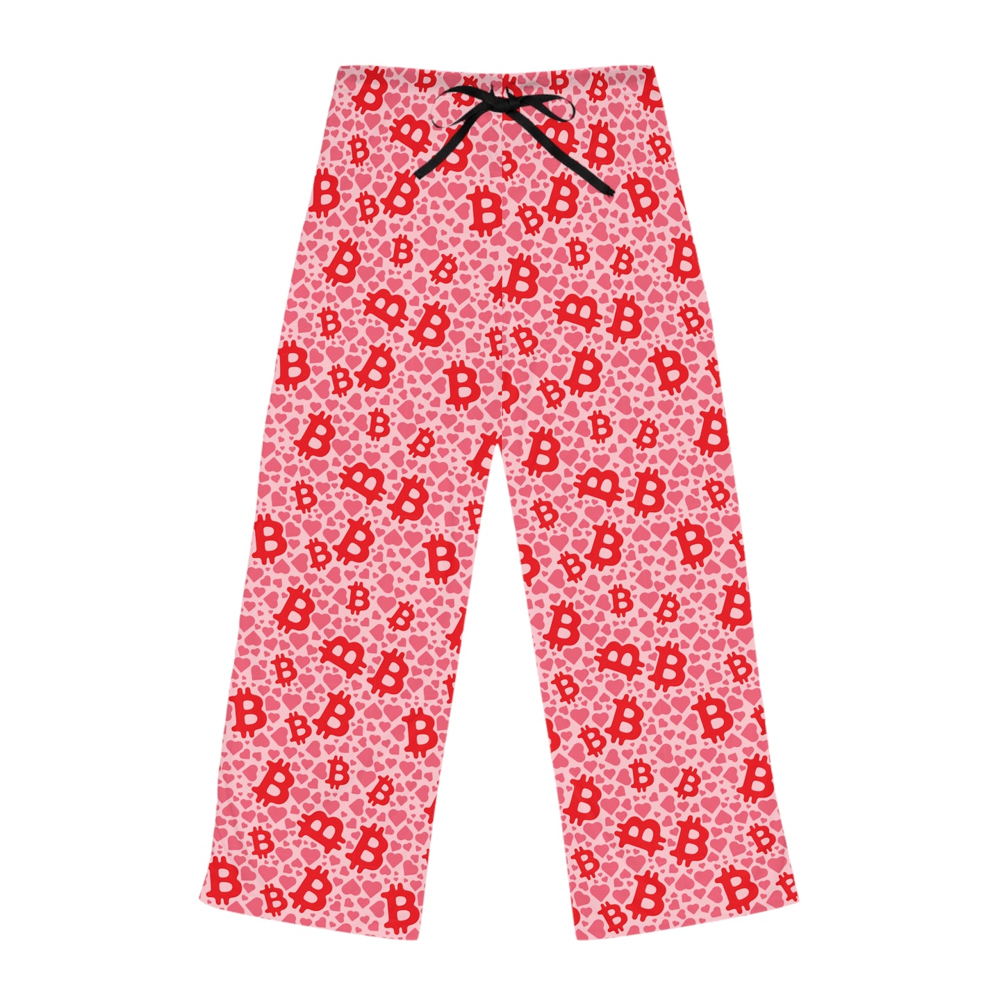 Itty Bitty Bitcoin and Hearts Women's Pyjama Pants