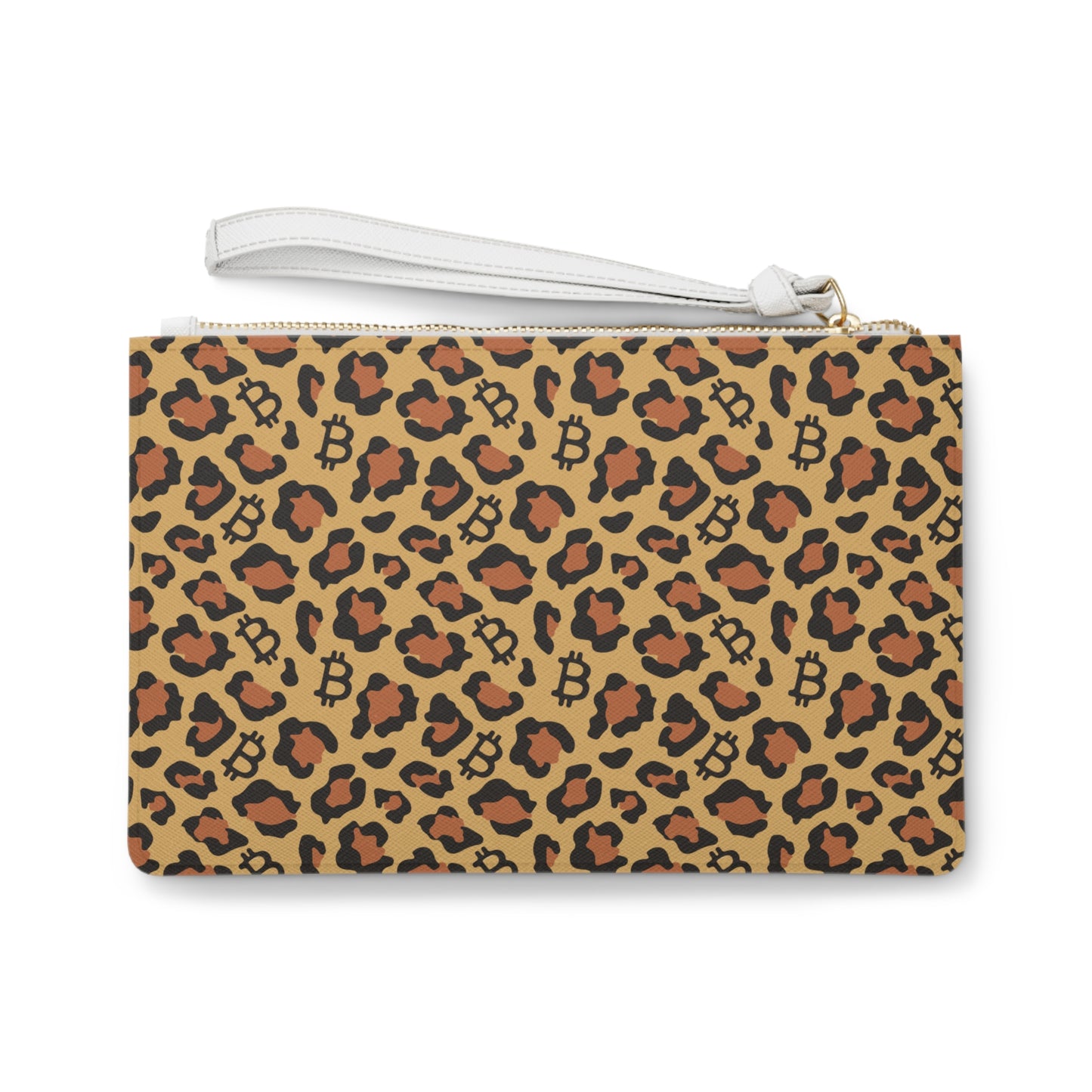 Leopard Print Bitcoin Clutch Bag