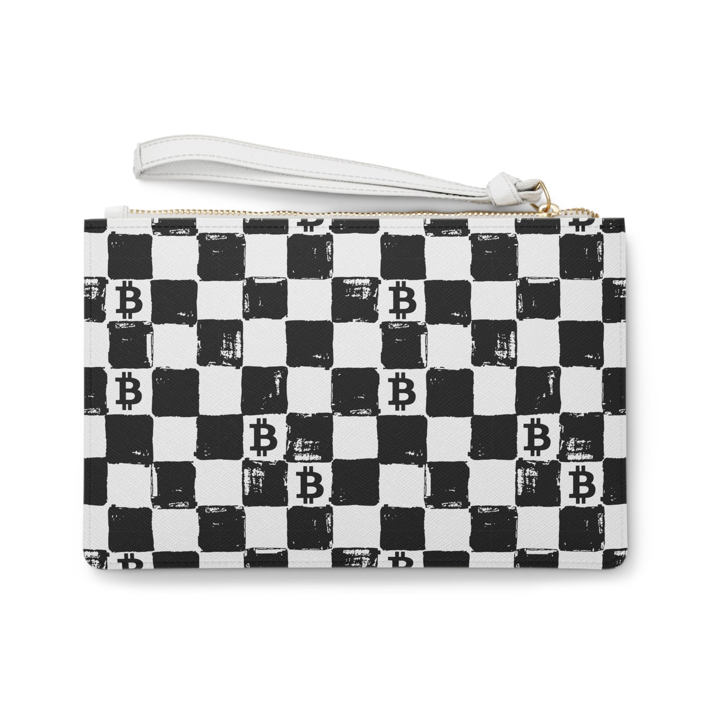 Chessboard Bitcoin Clutch Bag