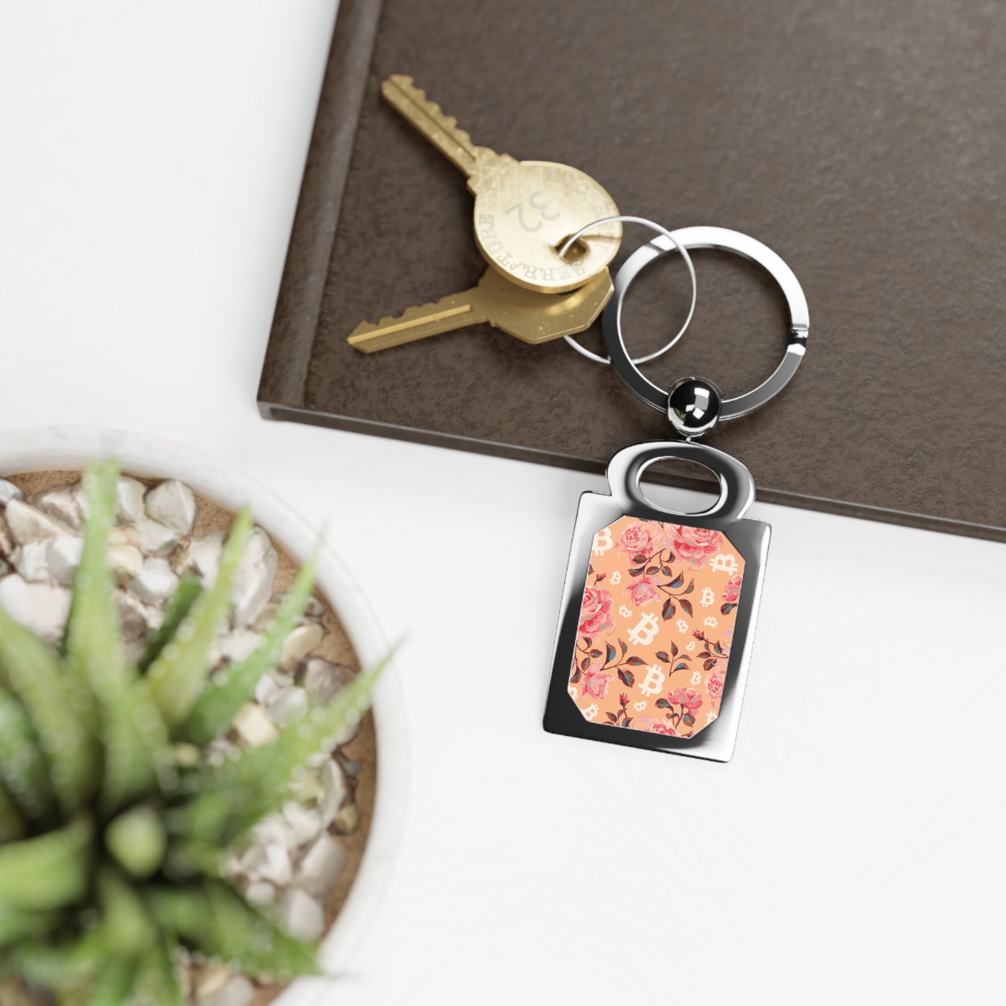 Stack Roses Bitcoin Keyring