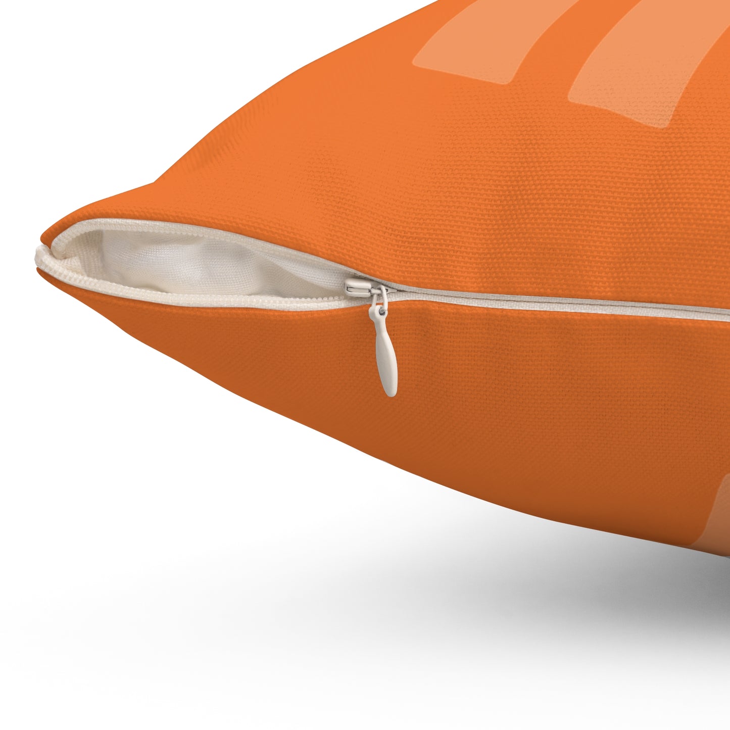 Orange Bitcoin Stealth Square Pillow