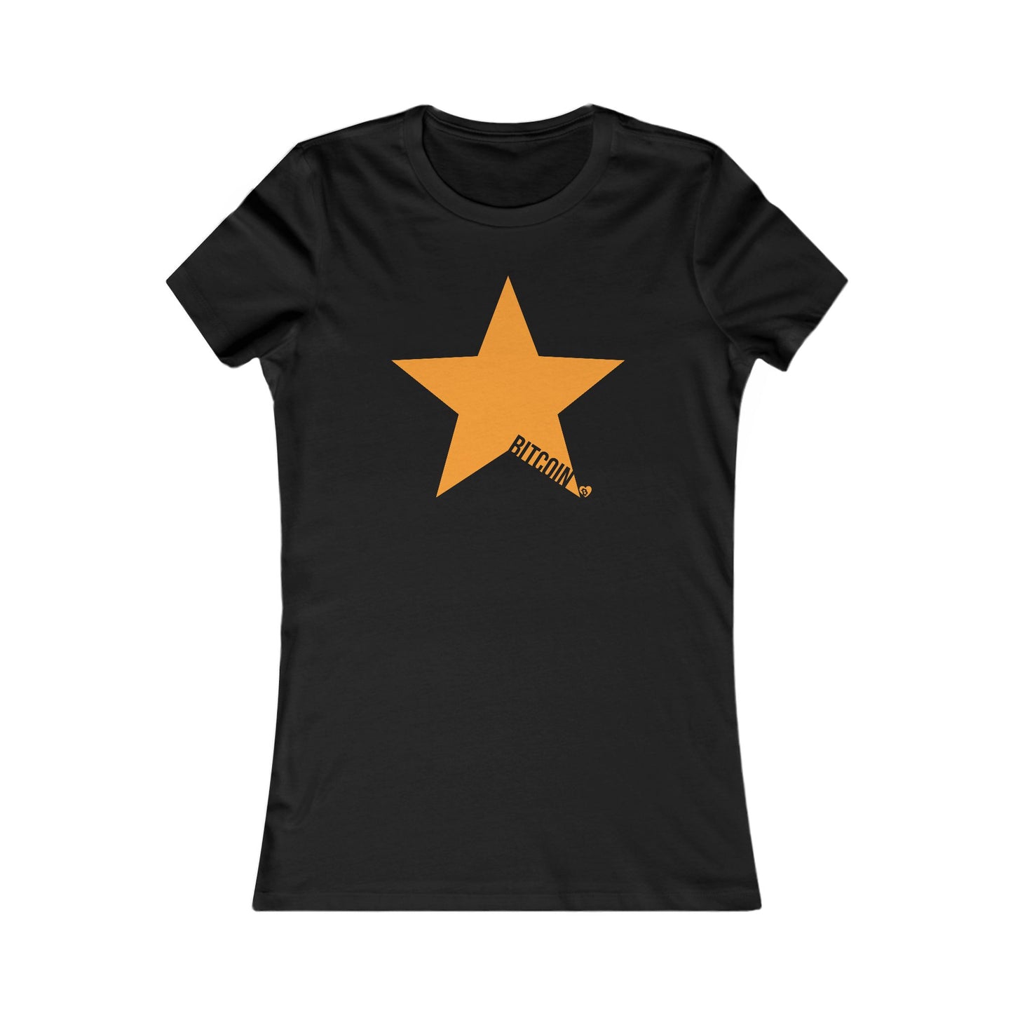 Big Bitcoin Star Slim Fit T-Shirt