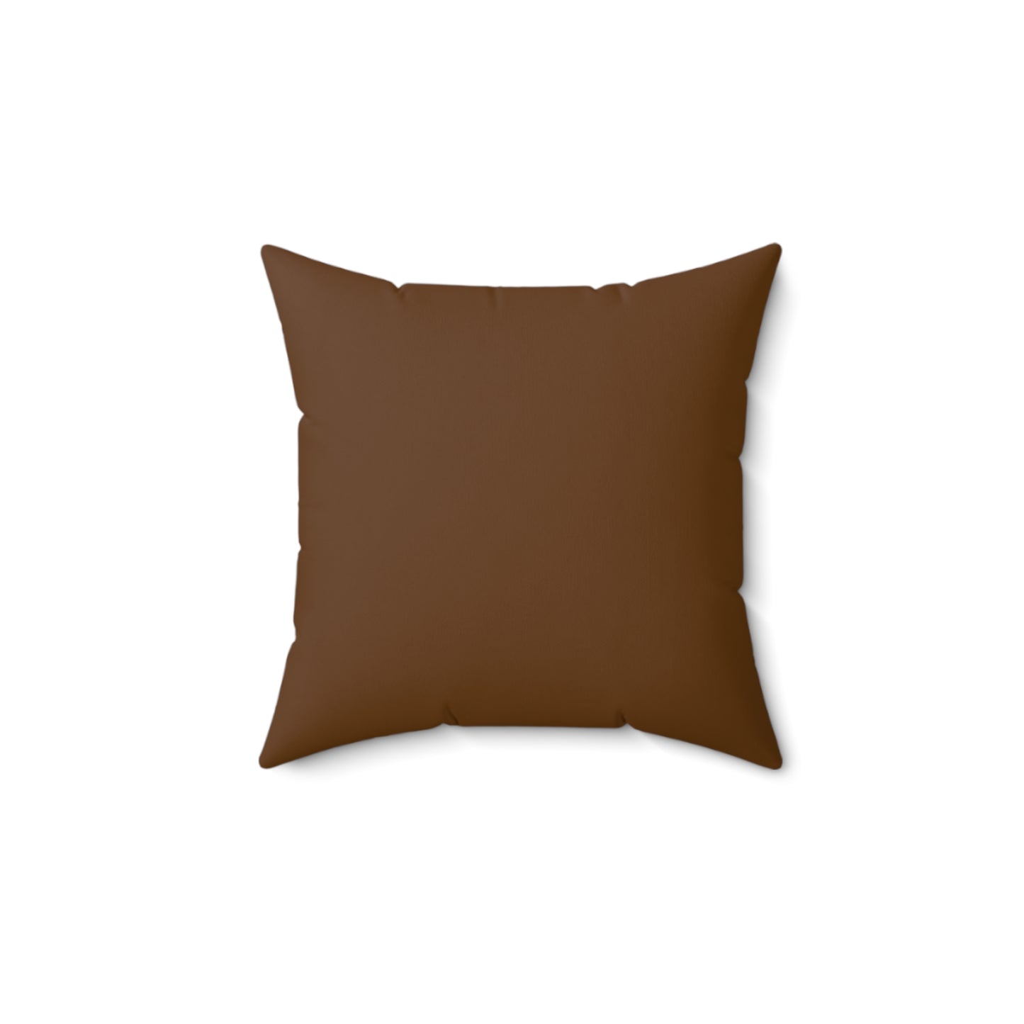 AirBTC Bitcoin Symbol on Chocolate Square Pillow