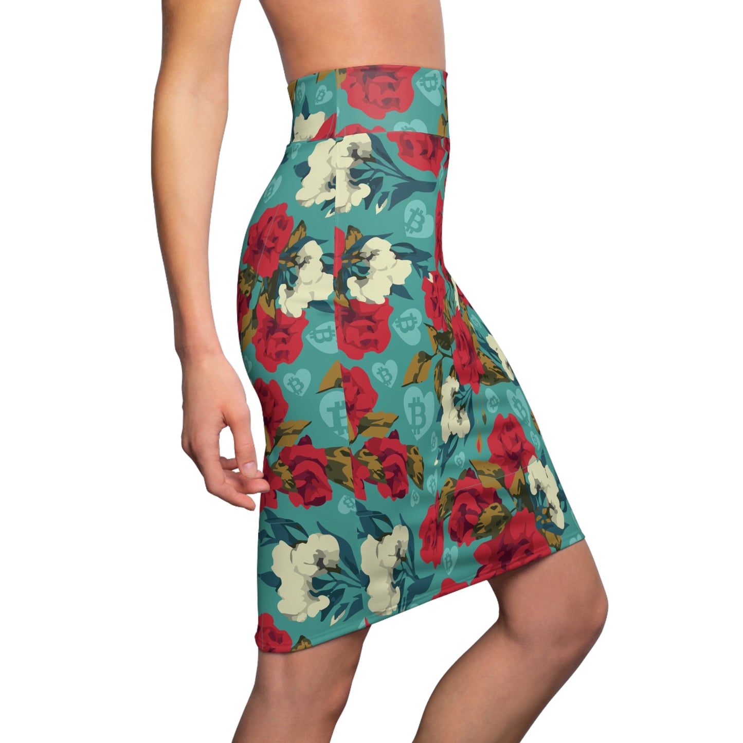 Satoshi September Bitcoin Pencil Skirt
