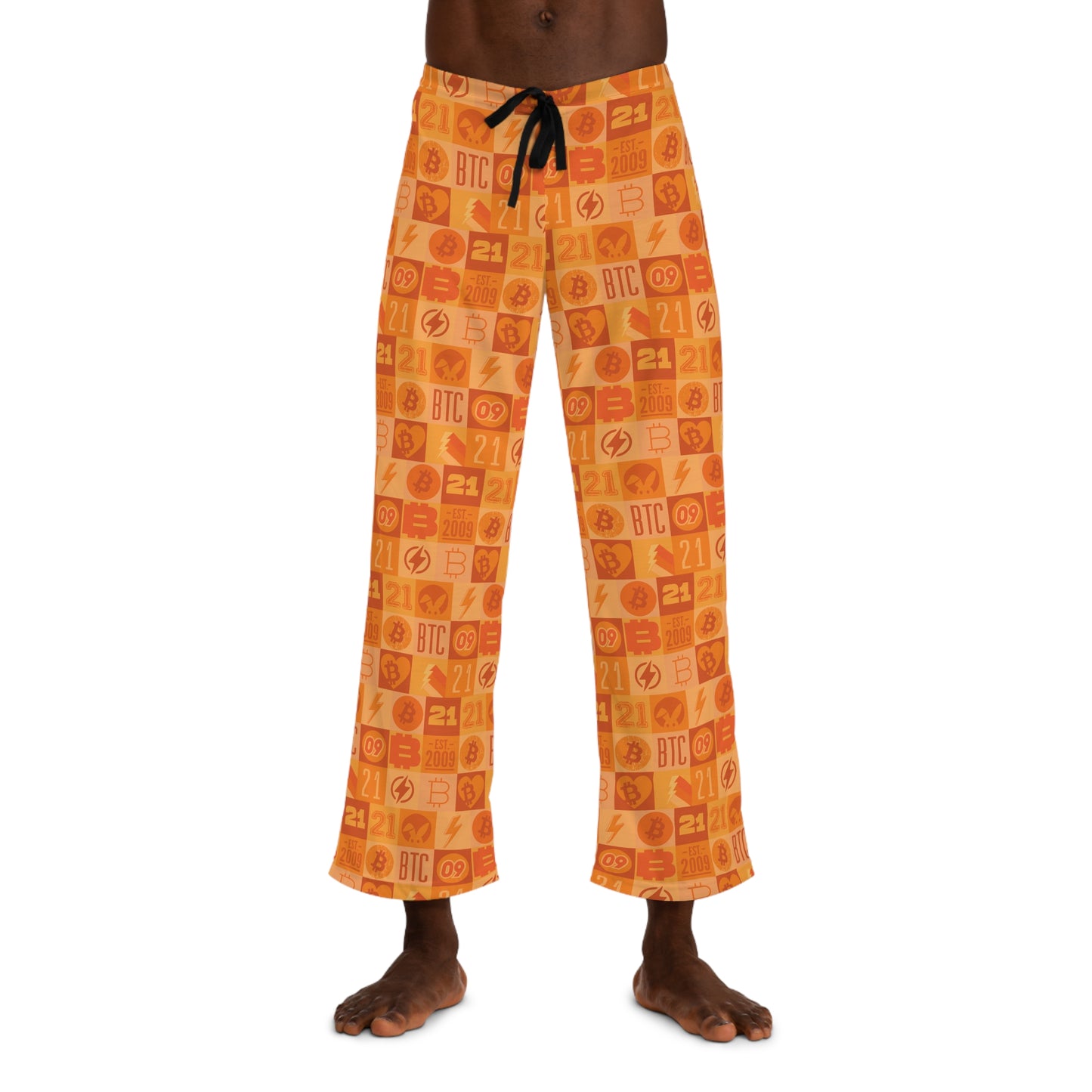 Orange Bitcoin Journey Men's Pyjama Pants