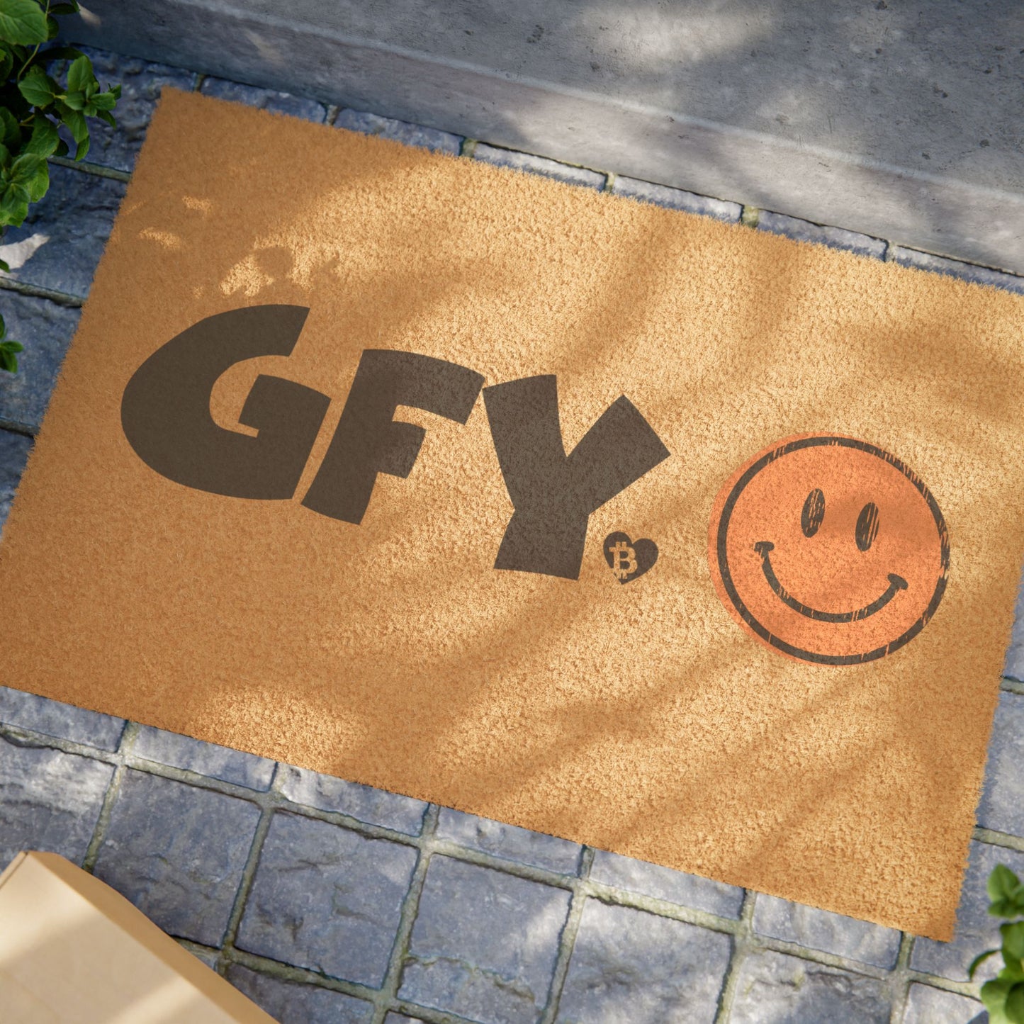 GFY Smiley Doormat